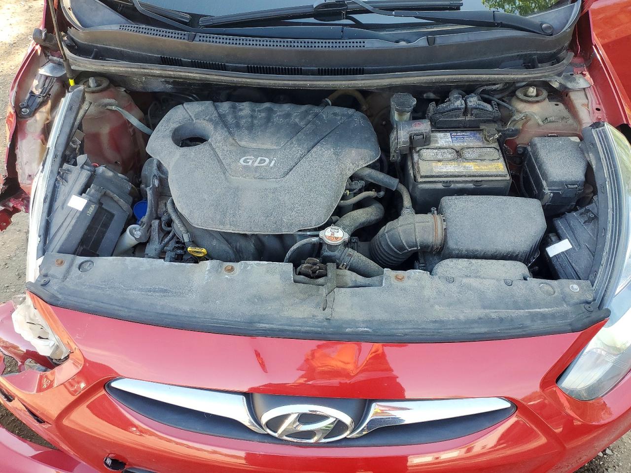 2013 Hyundai Accent Gs Red vin: KMHCT5AE6DU122397
