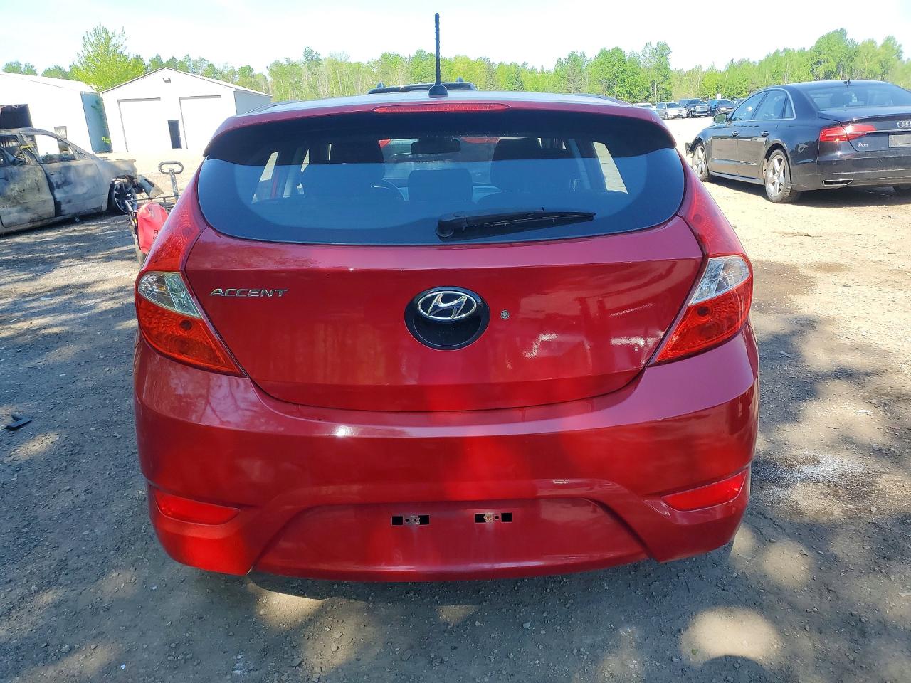 2013 Hyundai Accent Gs Red vin: KMHCT5AE6DU122397