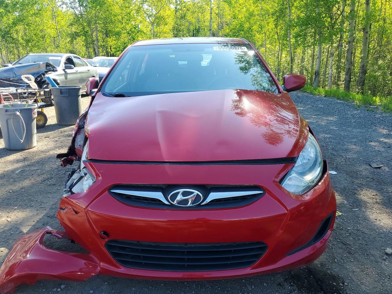 2013 Hyundai Accent Gs Red vin: KMHCT5AE6DU122397