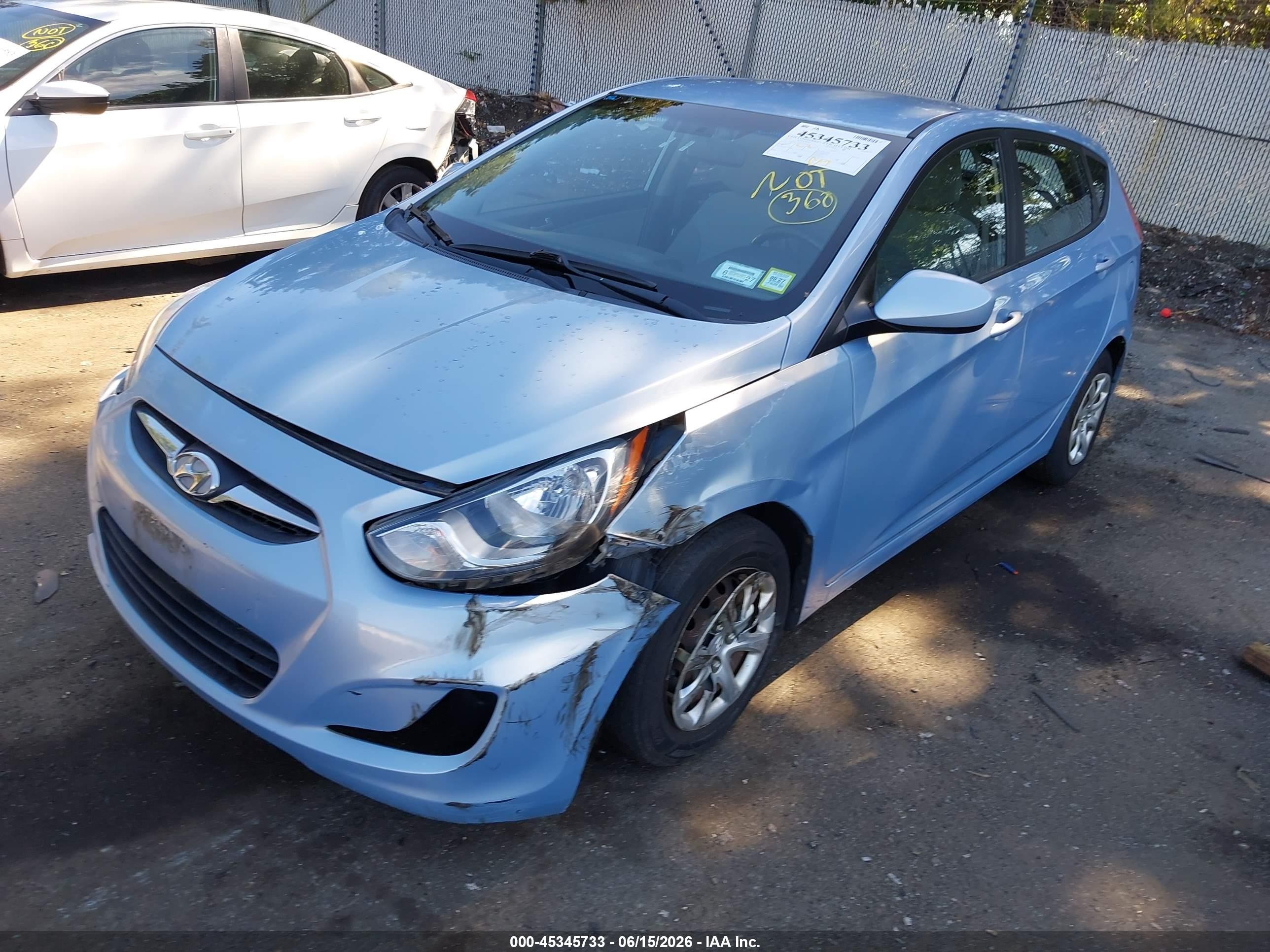 2013 Hyundai Accent Gs Gray vin: KMHCT5AE6DU135649