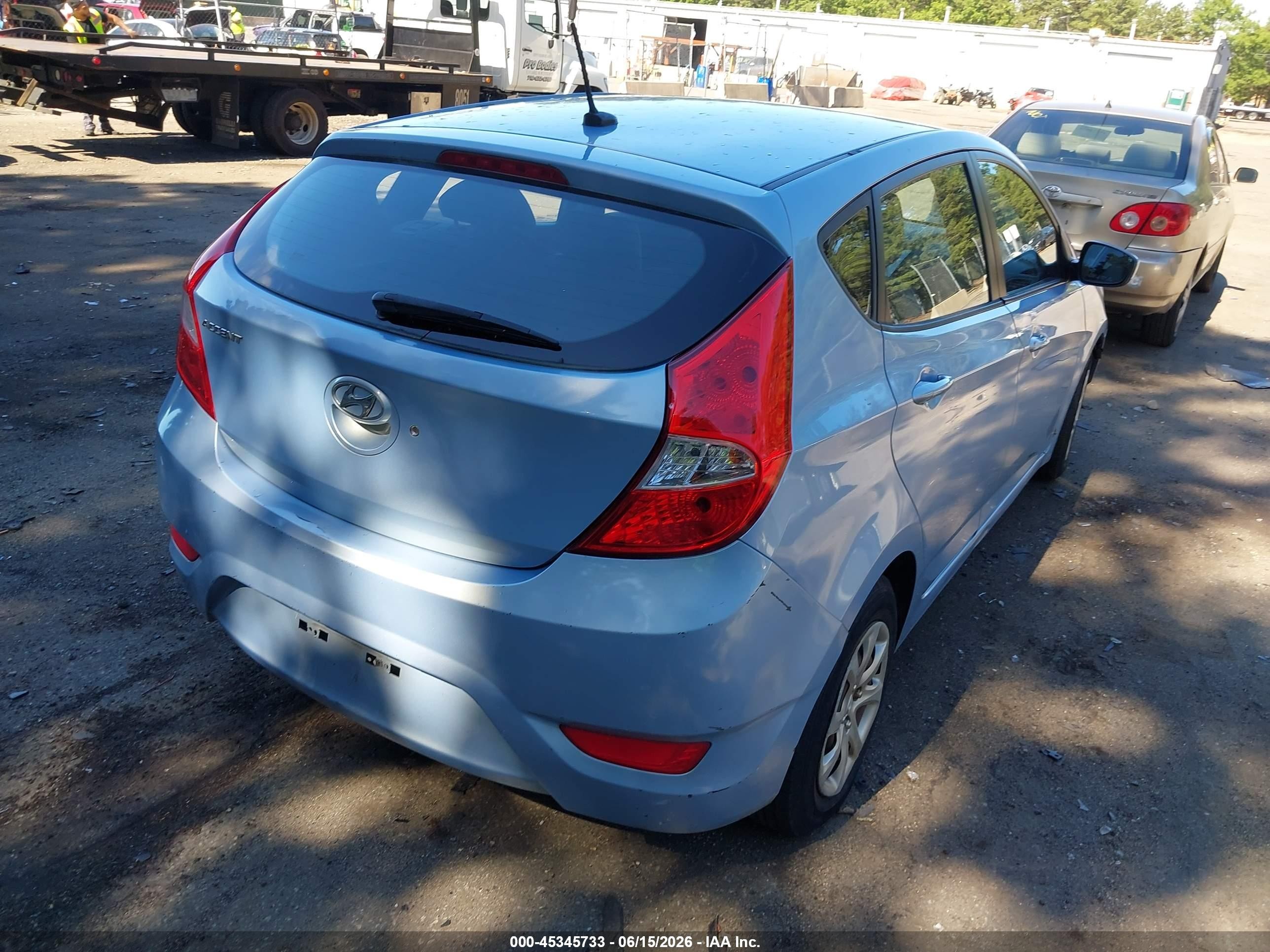 2013 Hyundai Accent Gs Gray vin: KMHCT5AE6DU135649