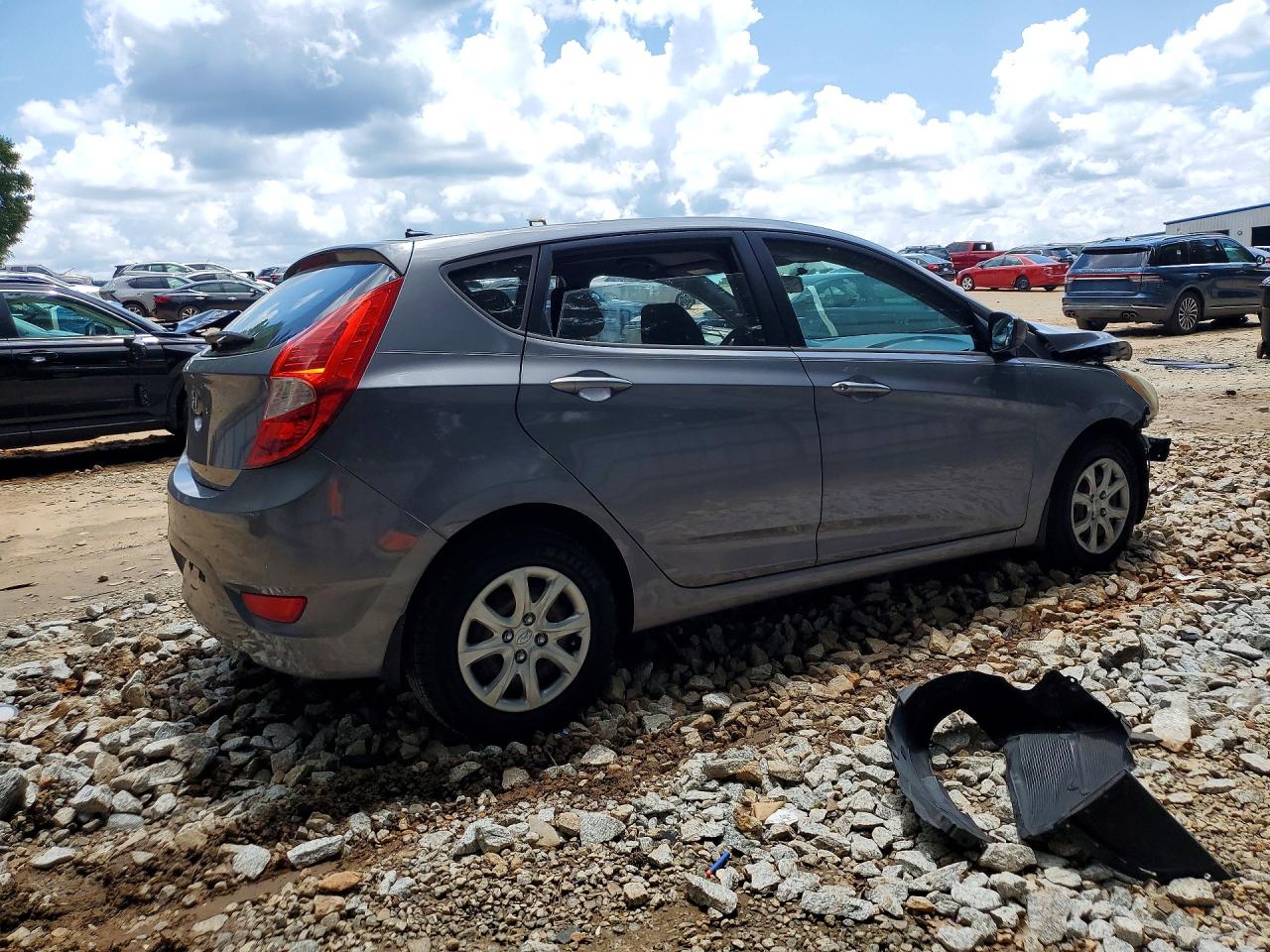 2014 Hyundai Accent Gs Gray vin: KMHCT5AE6EU152582