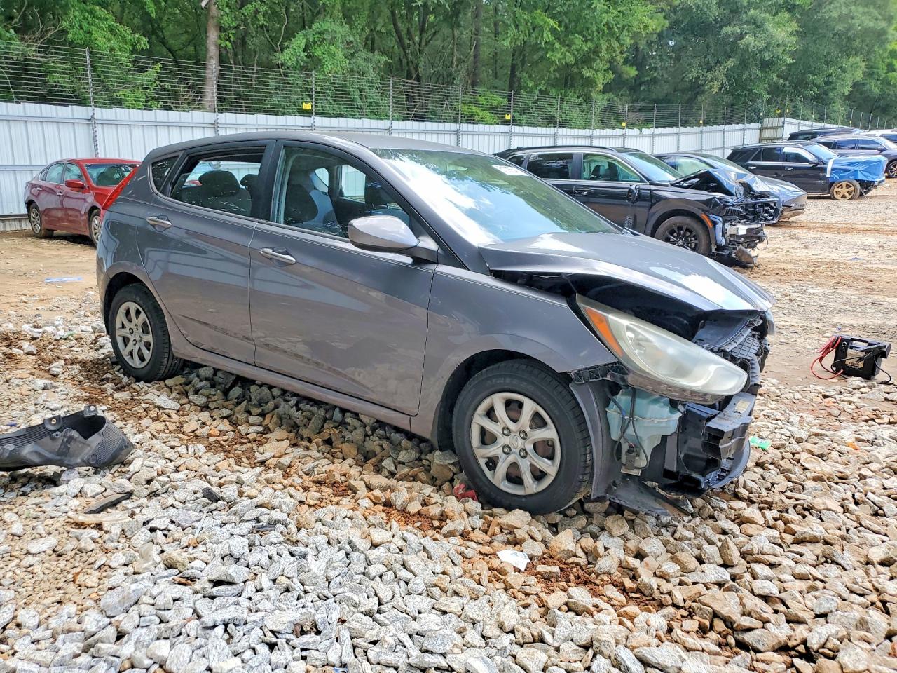 2014 Hyundai Accent Gs Gray vin: KMHCT5AE6EU152582