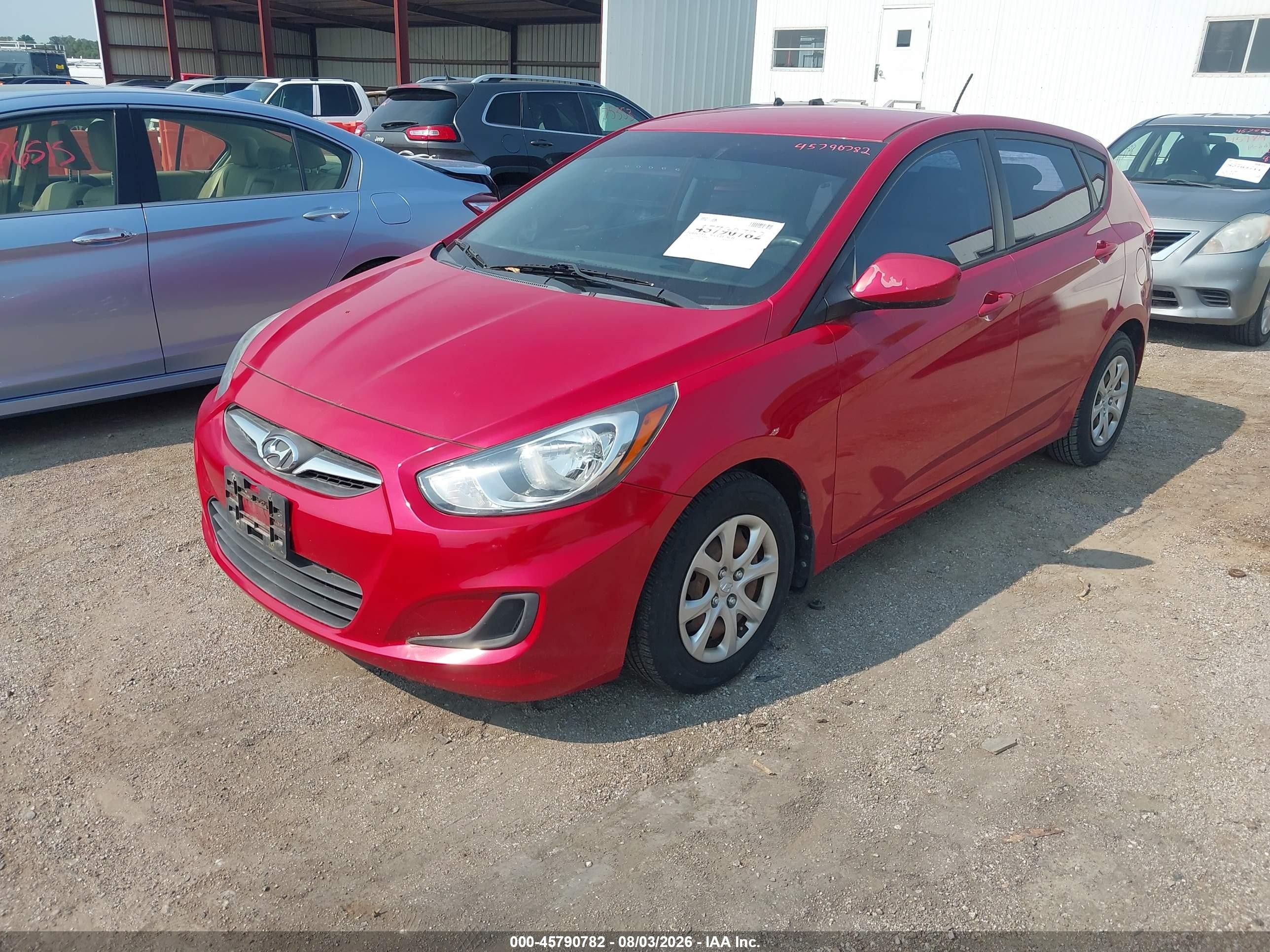 2014 Hyundai Accent Gs Red vin: KMHCT5AE6EU166367
