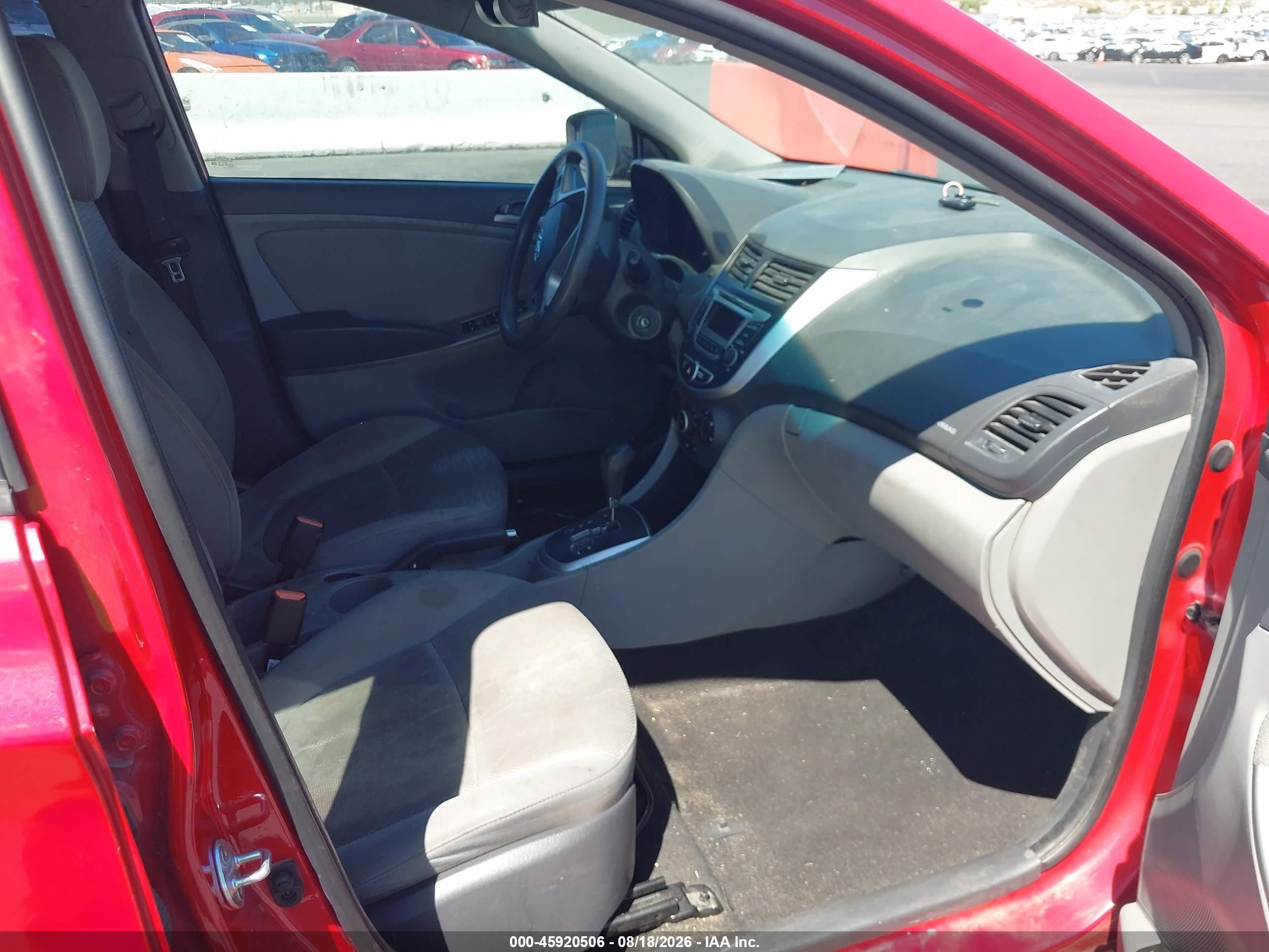 2014 Hyundai Accent Gs Red vin: KMHCT5AE6EU175795