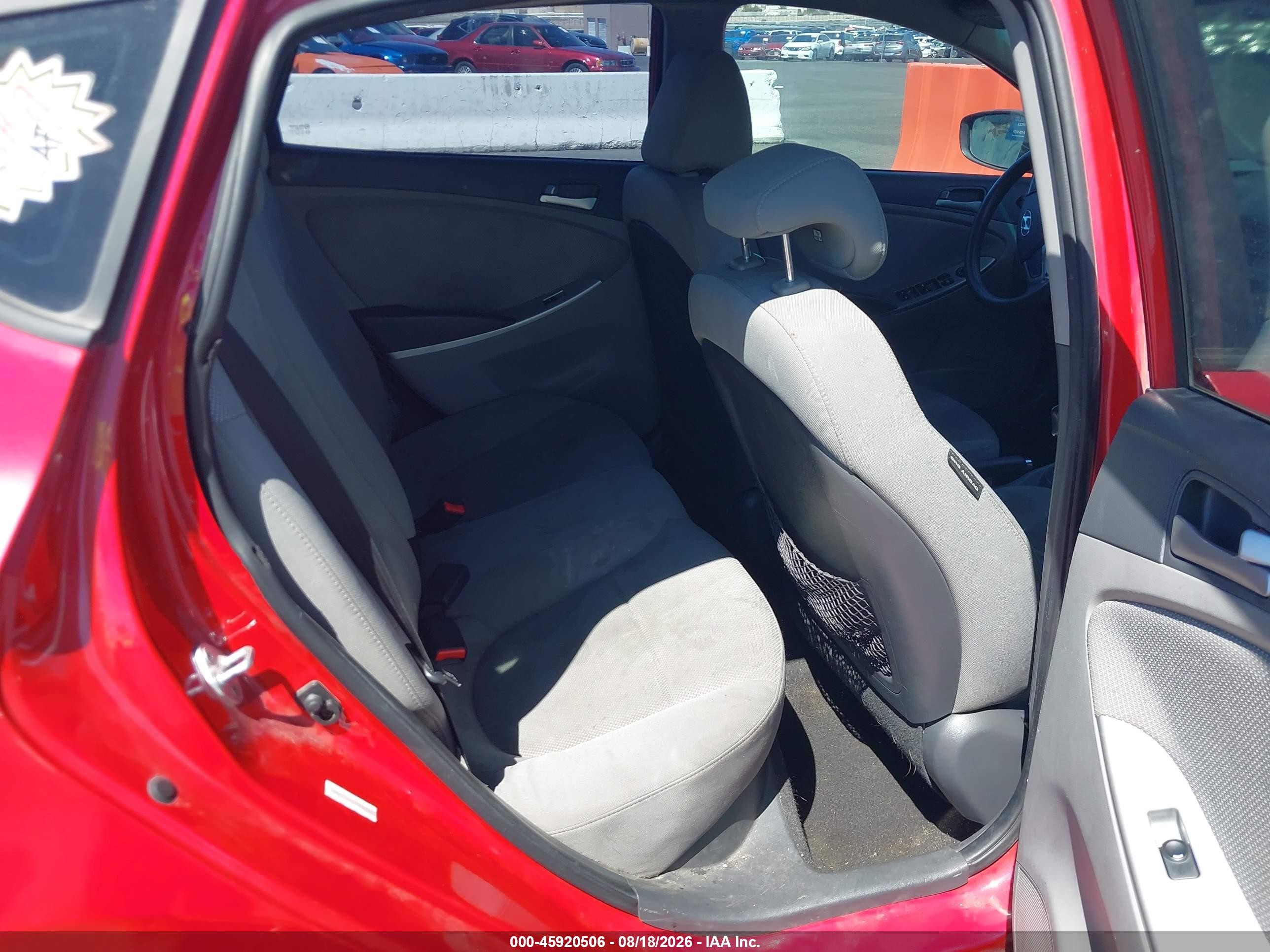 2014 Hyundai Accent Gs Red vin: KMHCT5AE6EU175795