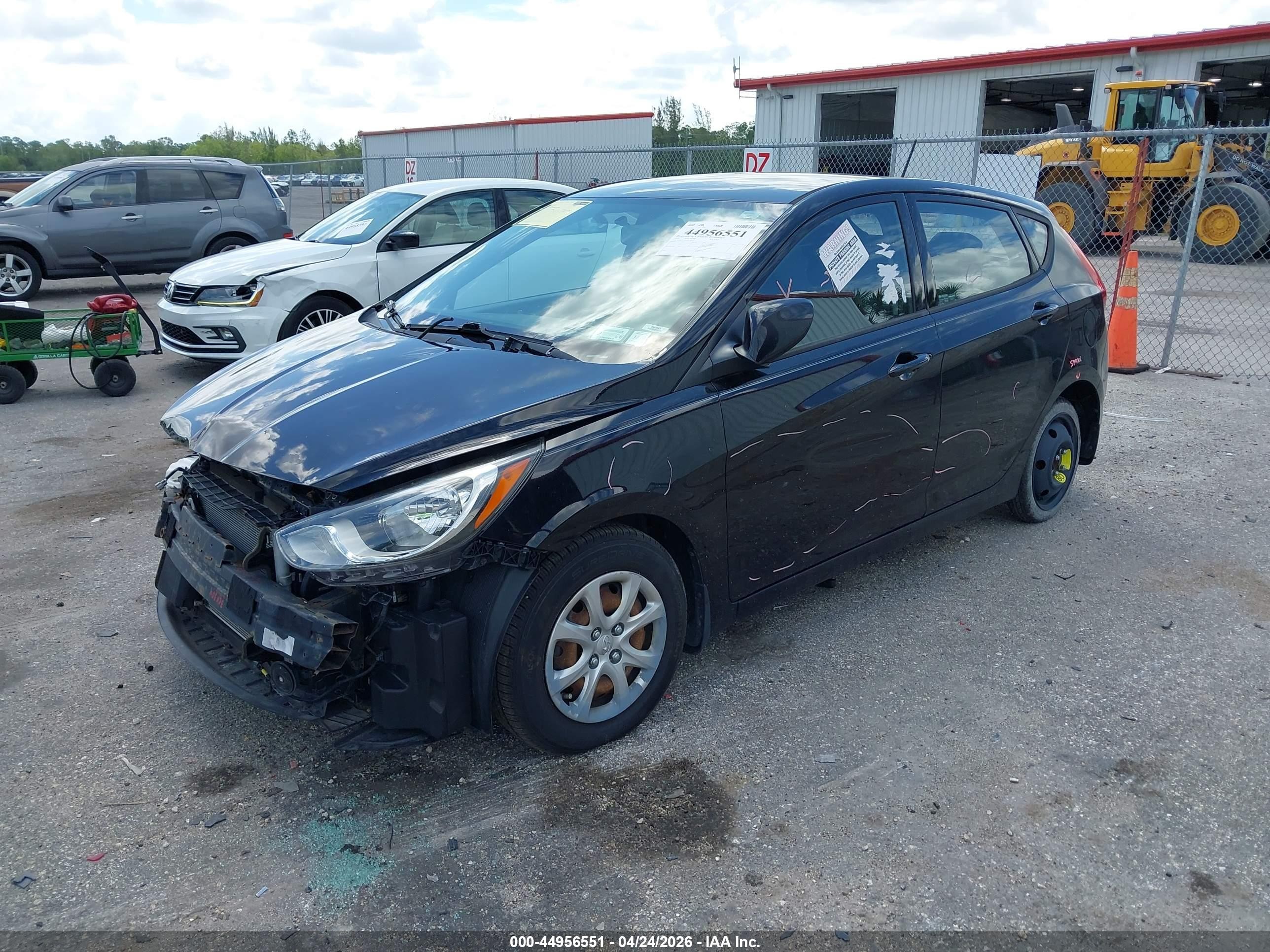 2014 Hyundai Accent Gs Black vin: KMHCT5AE6EU183525