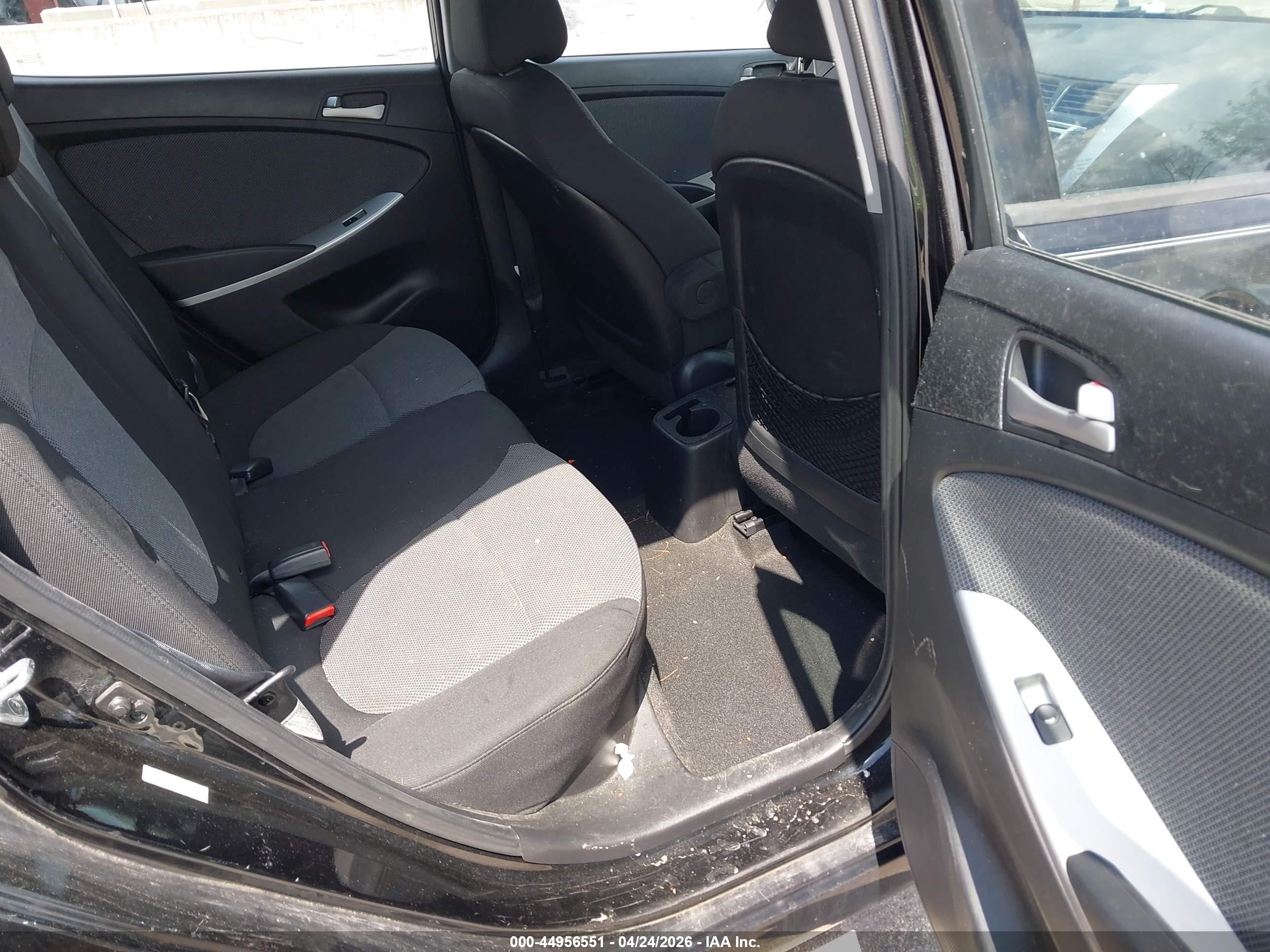 2014 Hyundai Accent Gs Black vin: KMHCT5AE6EU183525