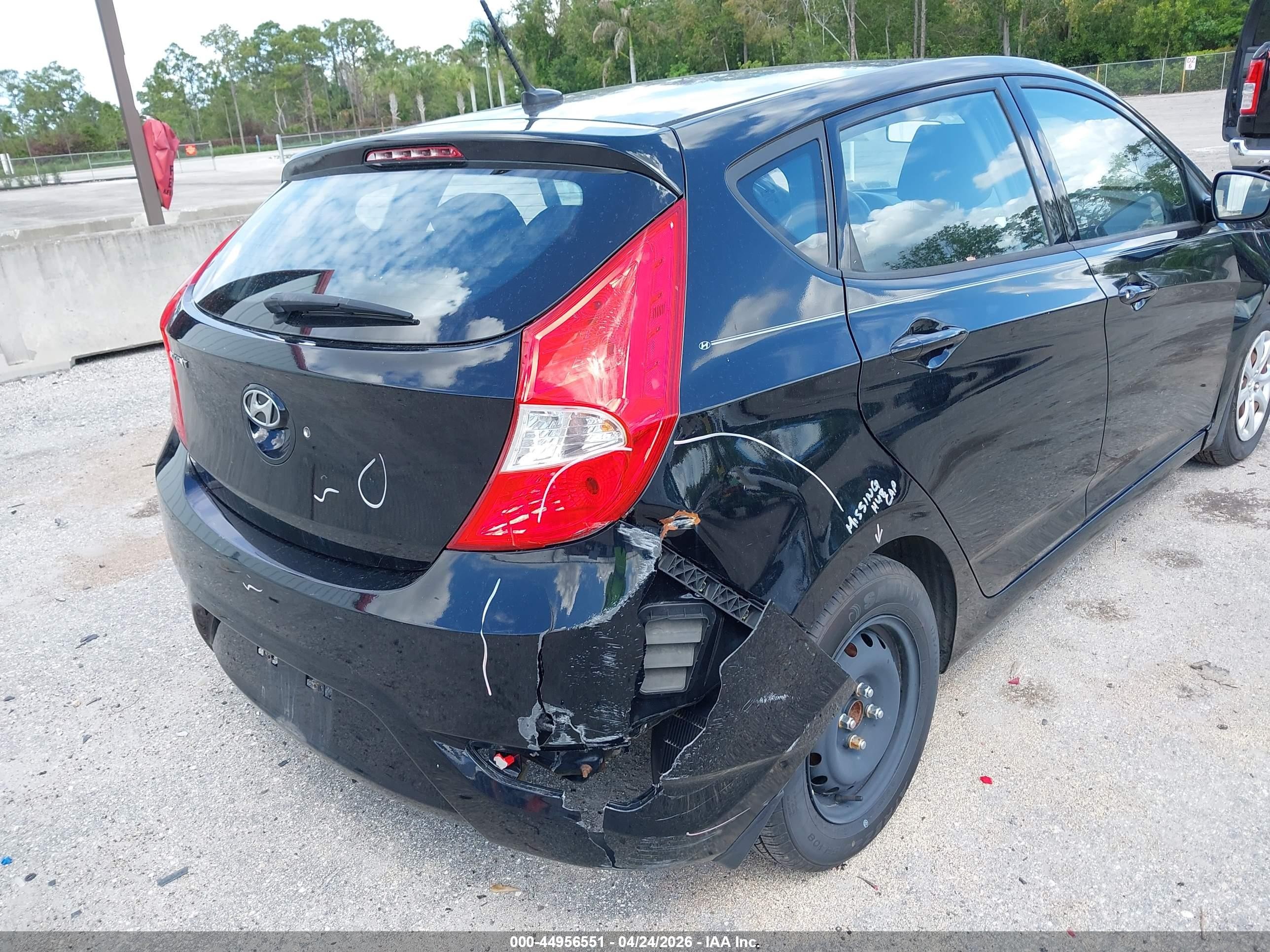2014 Hyundai Accent Gs Black vin: KMHCT5AE6EU183525
