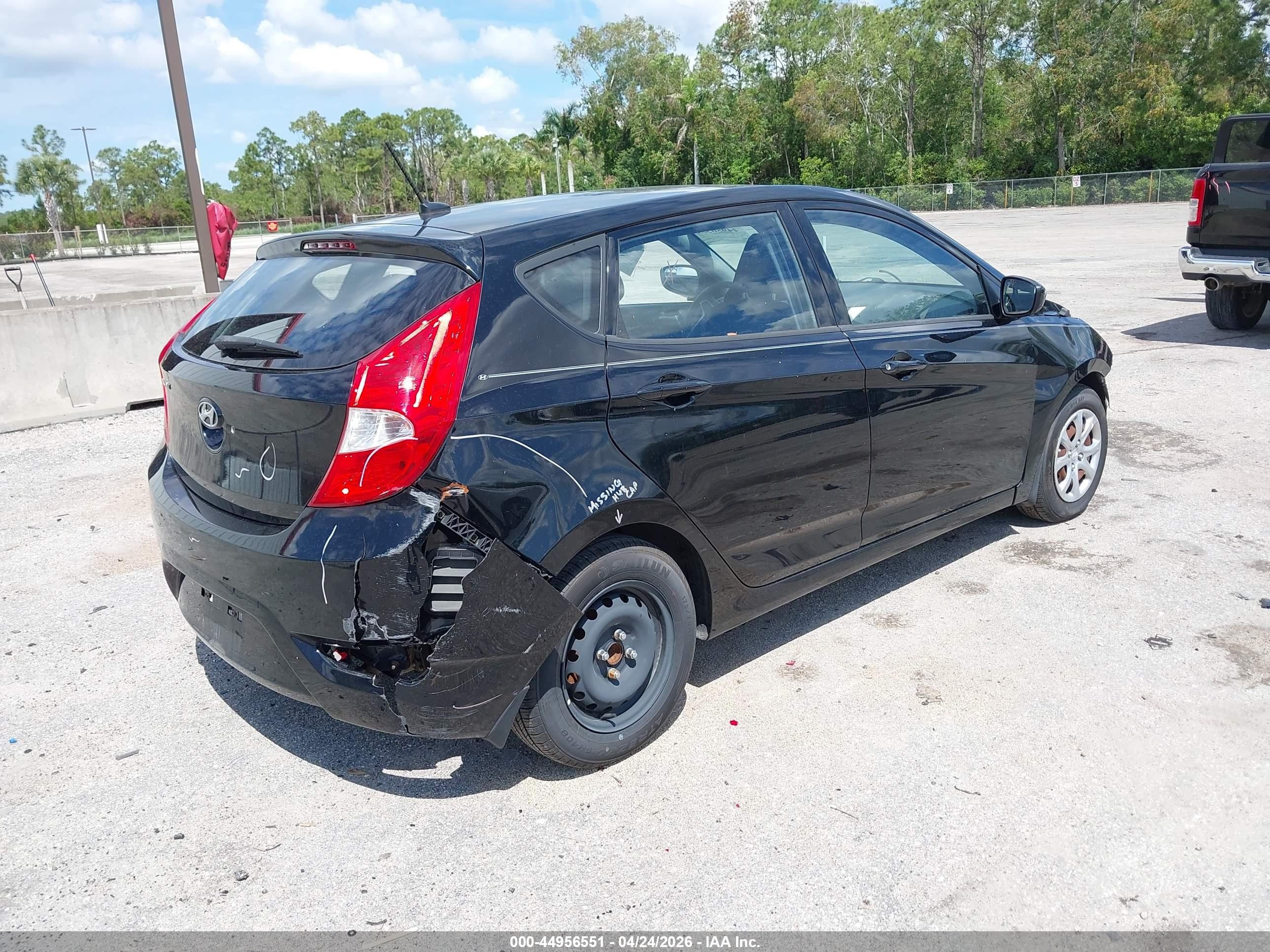 2014 Hyundai Accent Gs Black vin: KMHCT5AE6EU183525