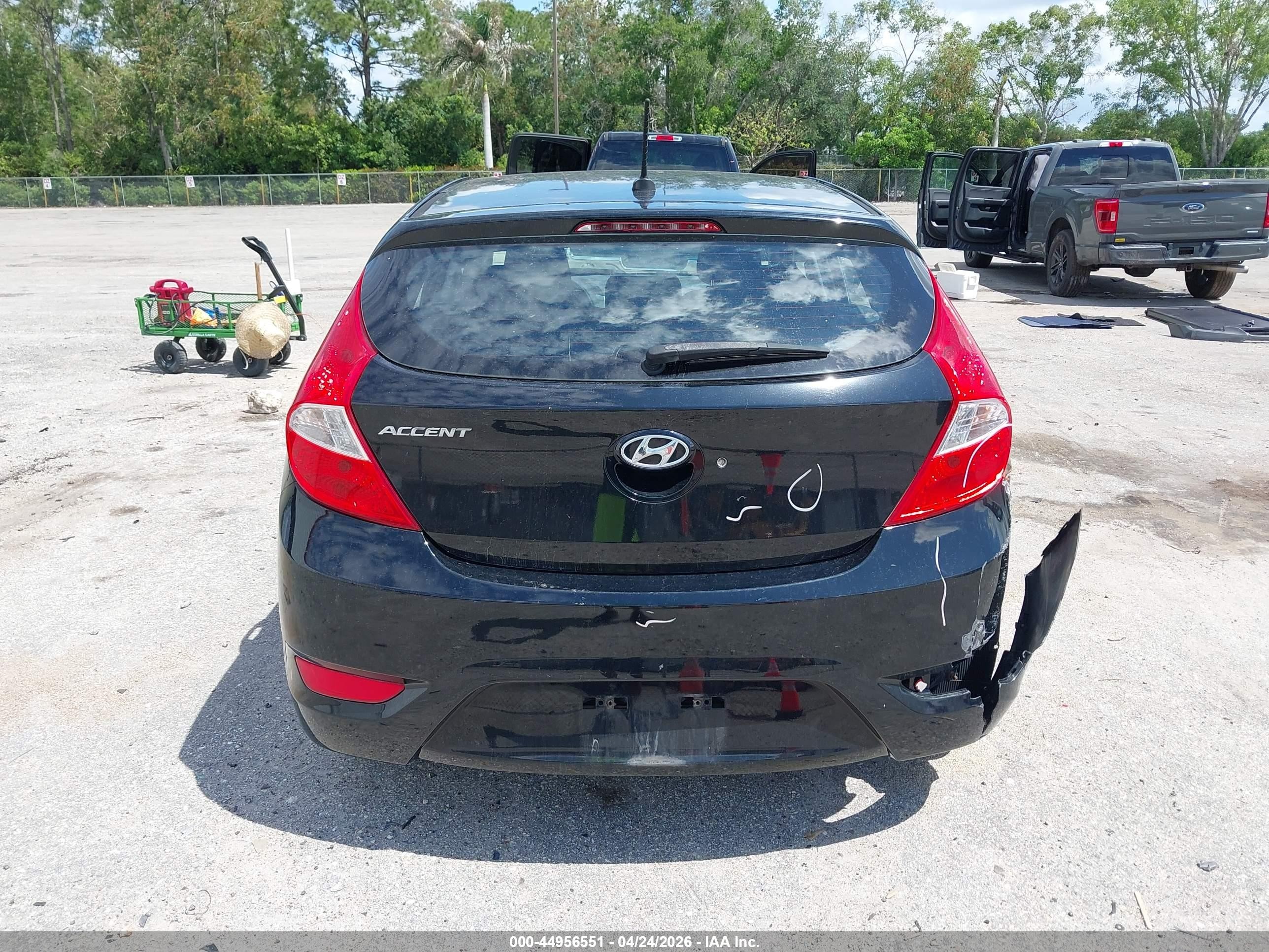 2014 Hyundai Accent Gs Black vin: KMHCT5AE6EU183525