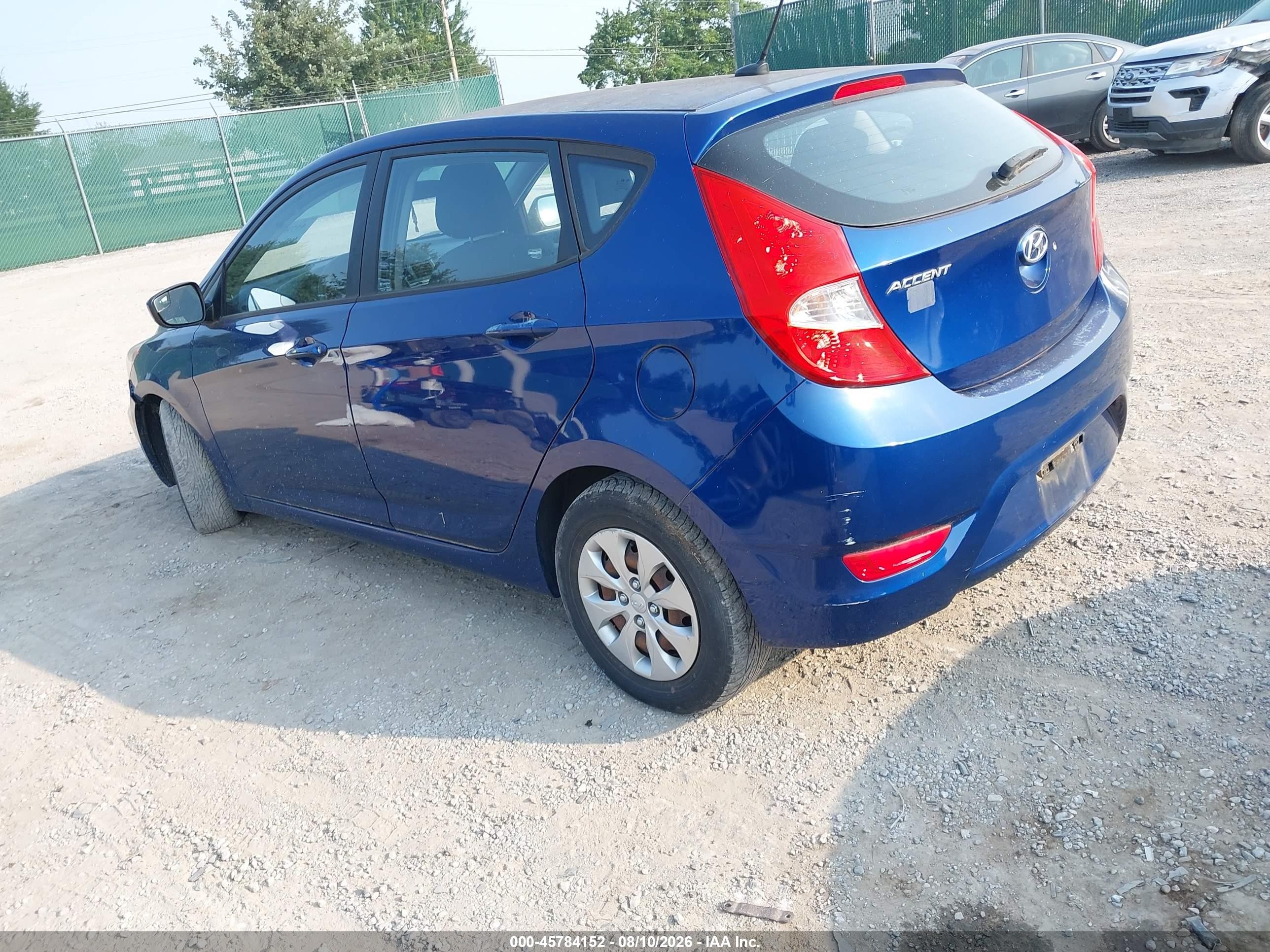 2015 Hyundai Accent Gs Blue vin: KMHCT5AE6FU204813