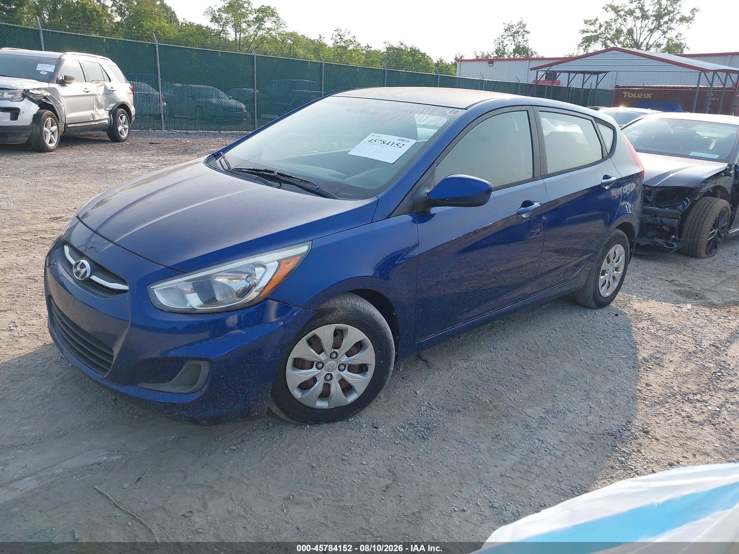 2015 Hyundai Accent Gs Blue vin: KMHCT5AE6FU204813