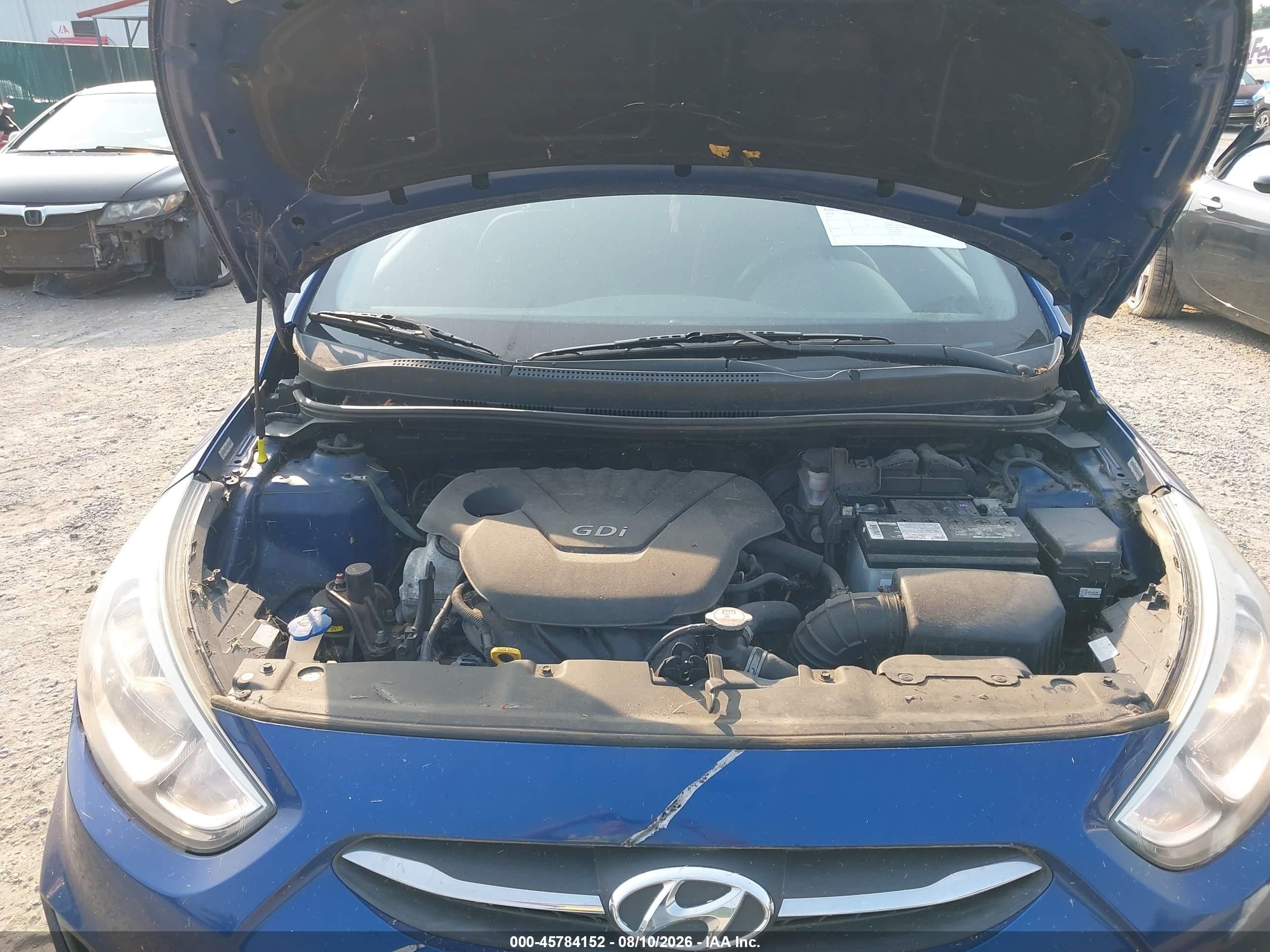 2015 Hyundai Accent Gs Blue vin: KMHCT5AE6FU204813
