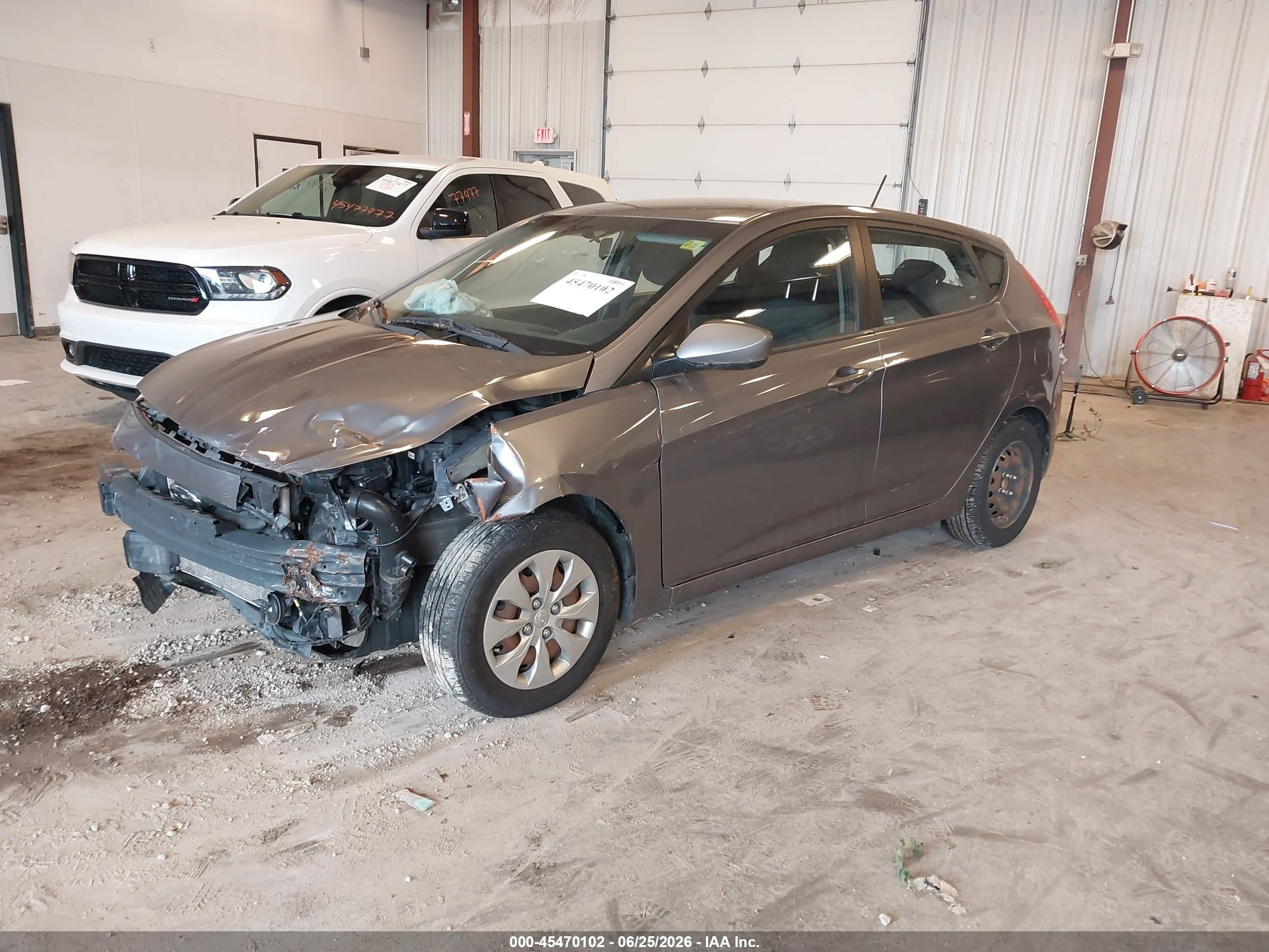 2015 Hyundai Accent Gs Gray vin: KMHCT5AE6FU216895