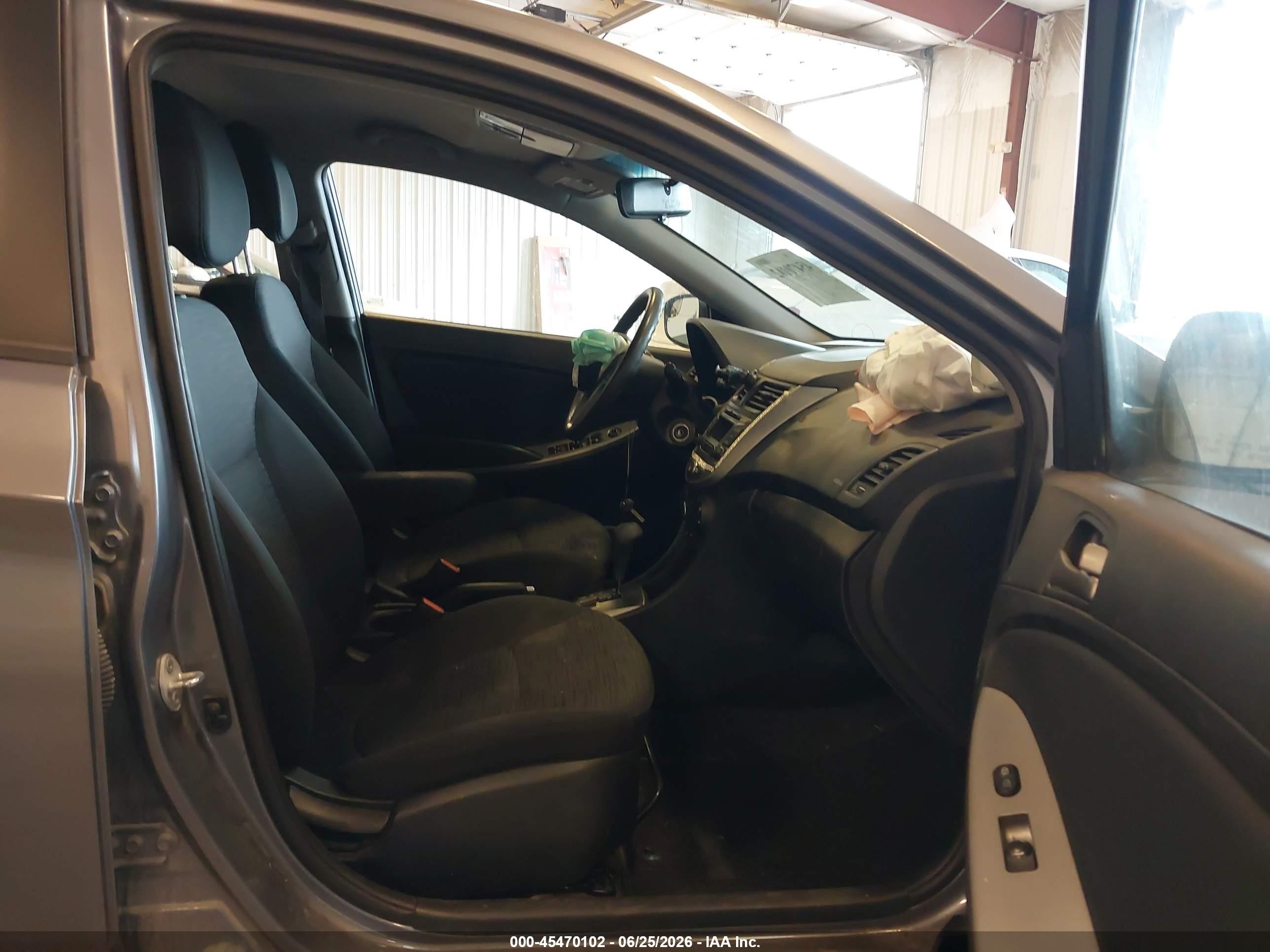 2015 Hyundai Accent Gs Gray vin: KMHCT5AE6FU216895