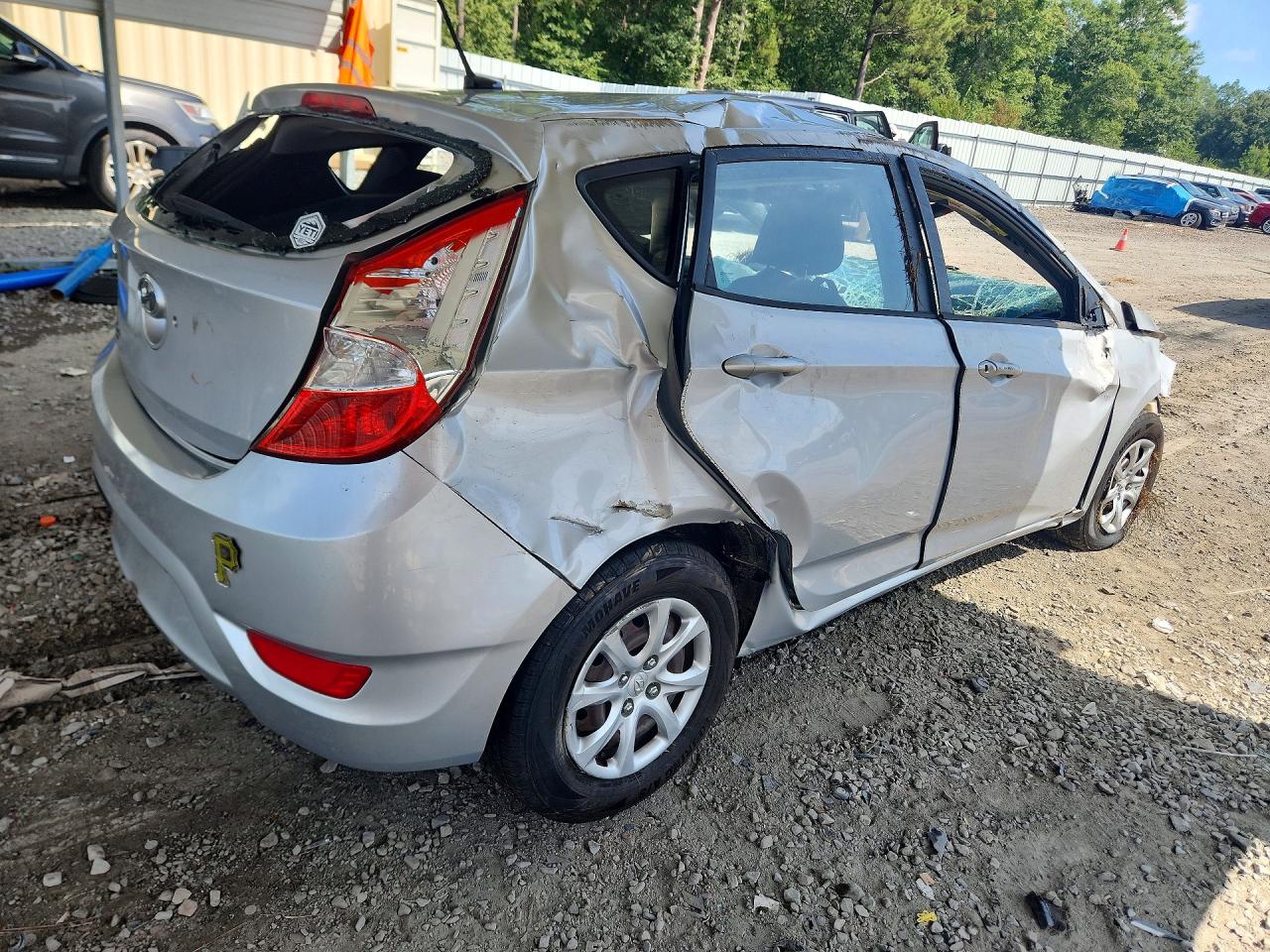 2012 Hyundai Accent Gs Silver vin: KMHCT5AE7CU006298