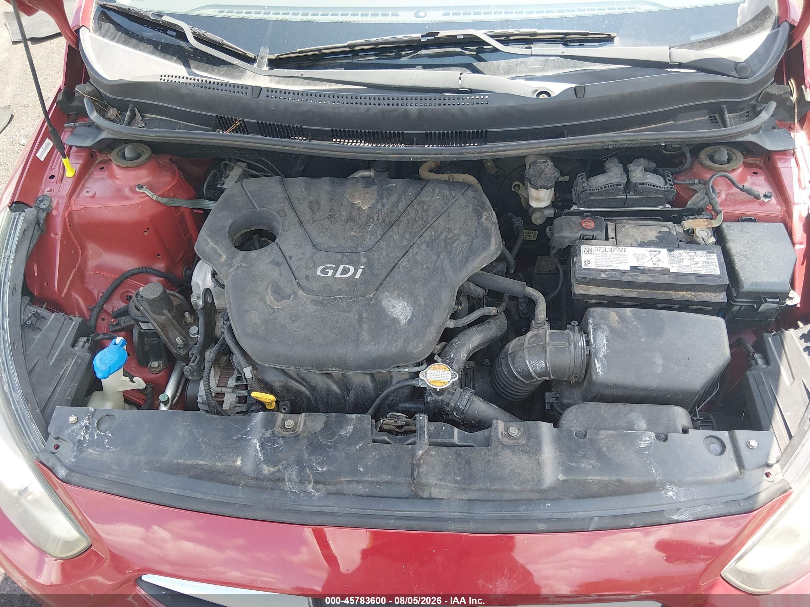 2012 Hyundai Accent Gs Red vin: KMHCT5AE7CU012229