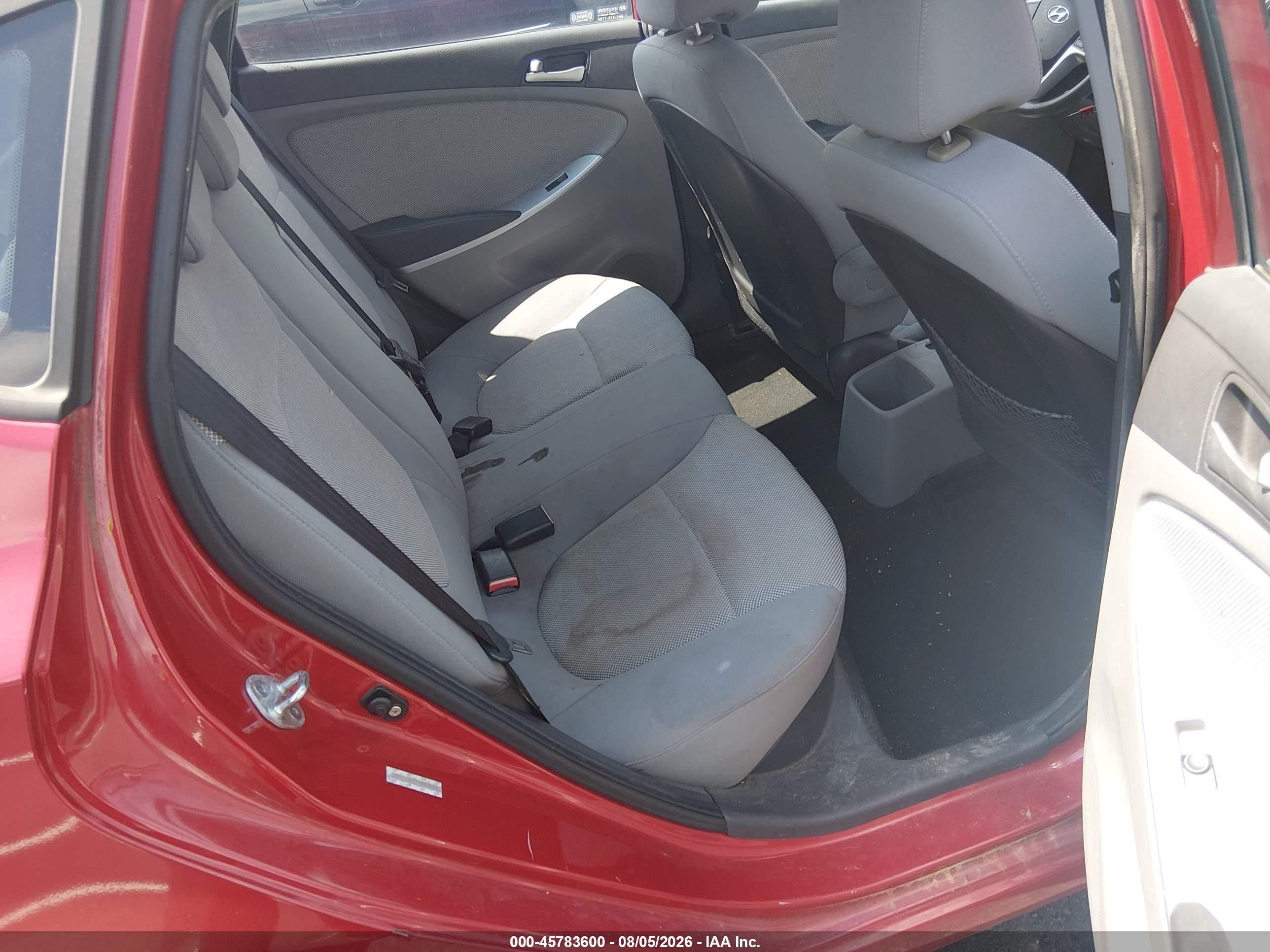 2012 Hyundai Accent Gs Red vin: KMHCT5AE7CU012229