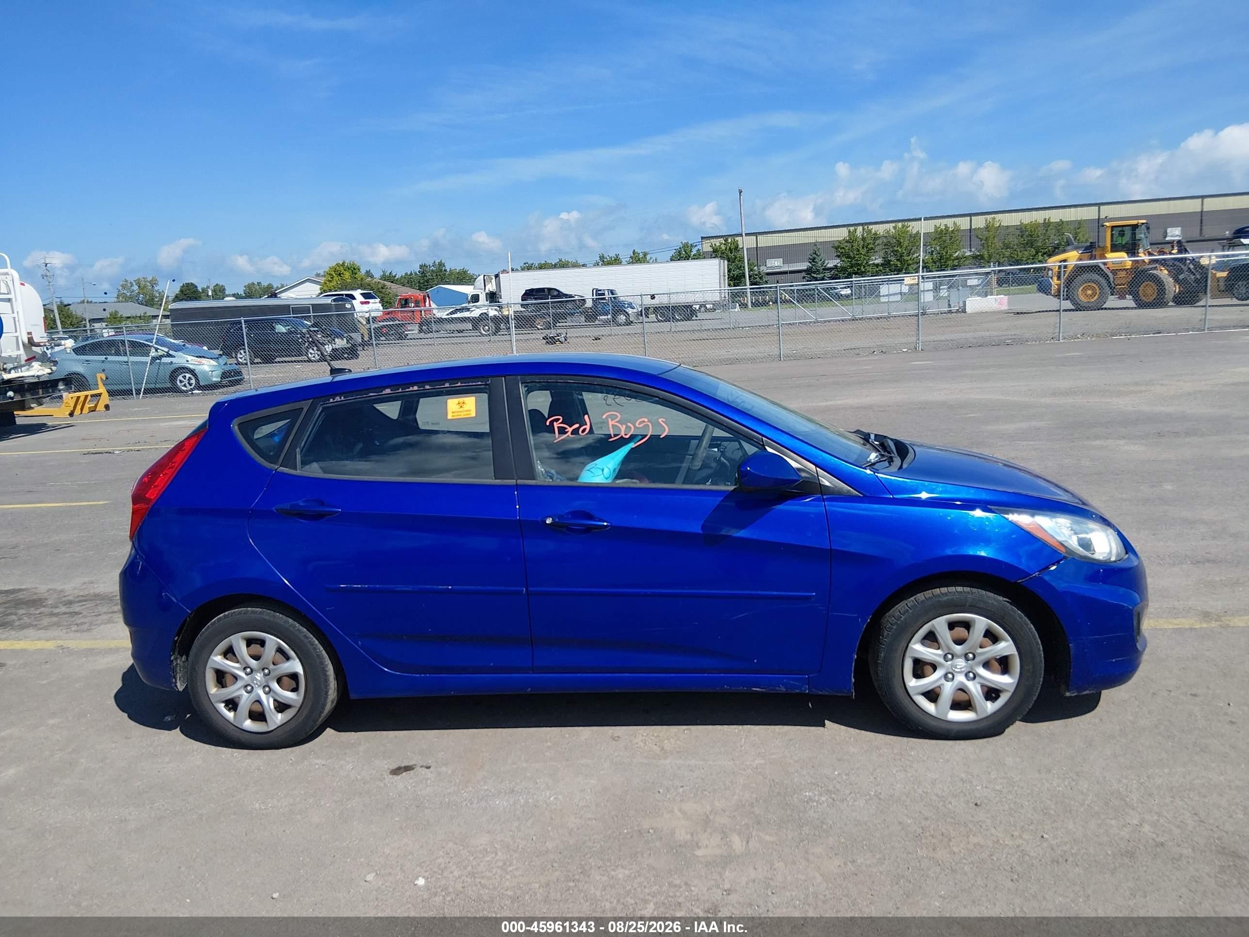 2012 Hyundai Accent Gs Blue vin: KMHCT5AE7CU015891