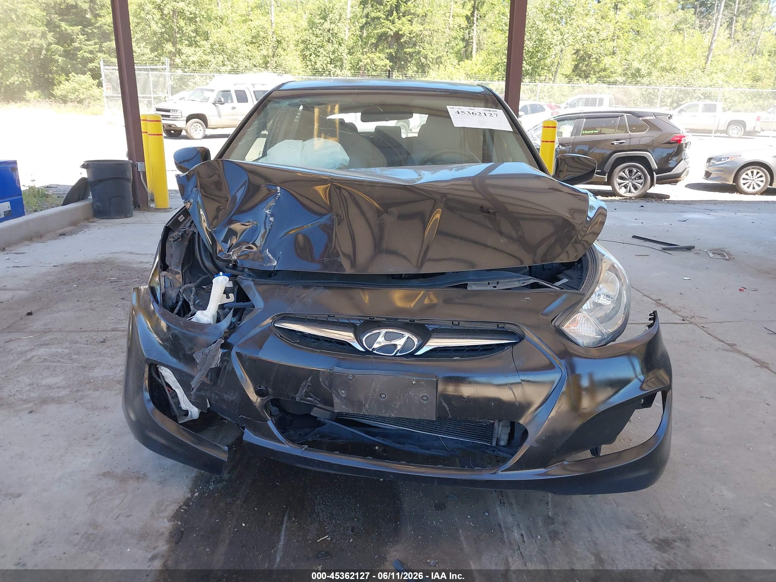 2012 Hyundai Accent Gs Black vin: KMHCT5AE7CU046316