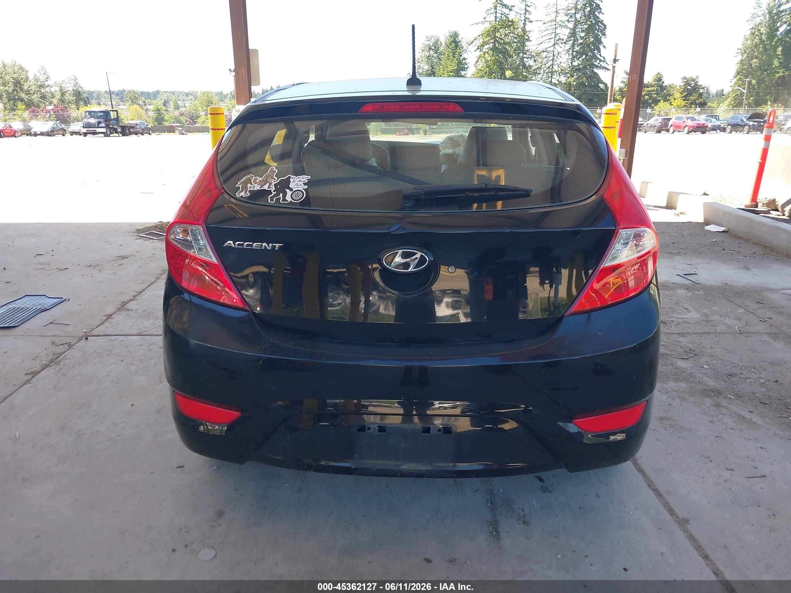 2012 Hyundai Accent Gs Black vin: KMHCT5AE7CU046316