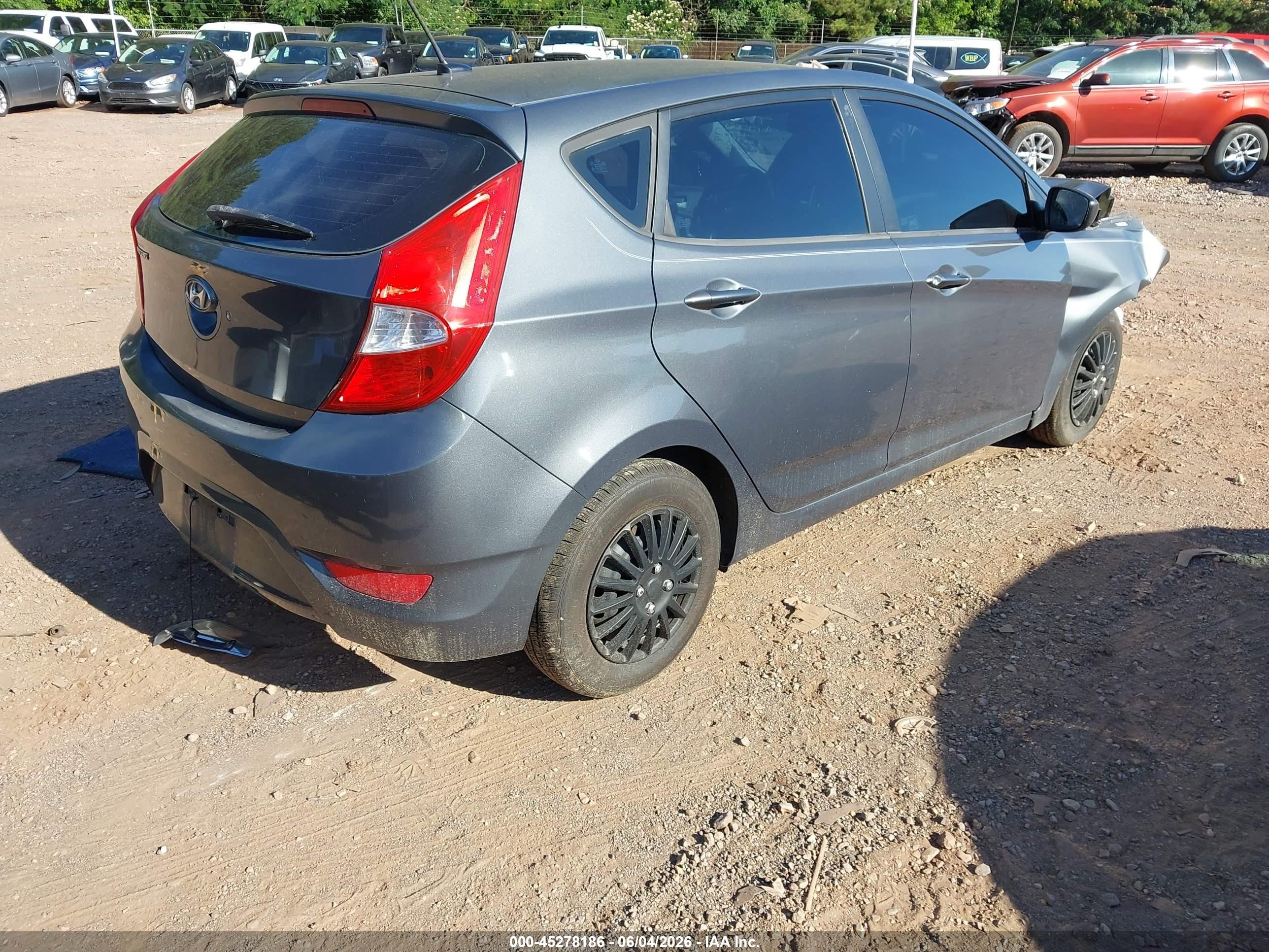 2012 Hyundai Accent Gs Black vin: KMHCT5AE7CU046445