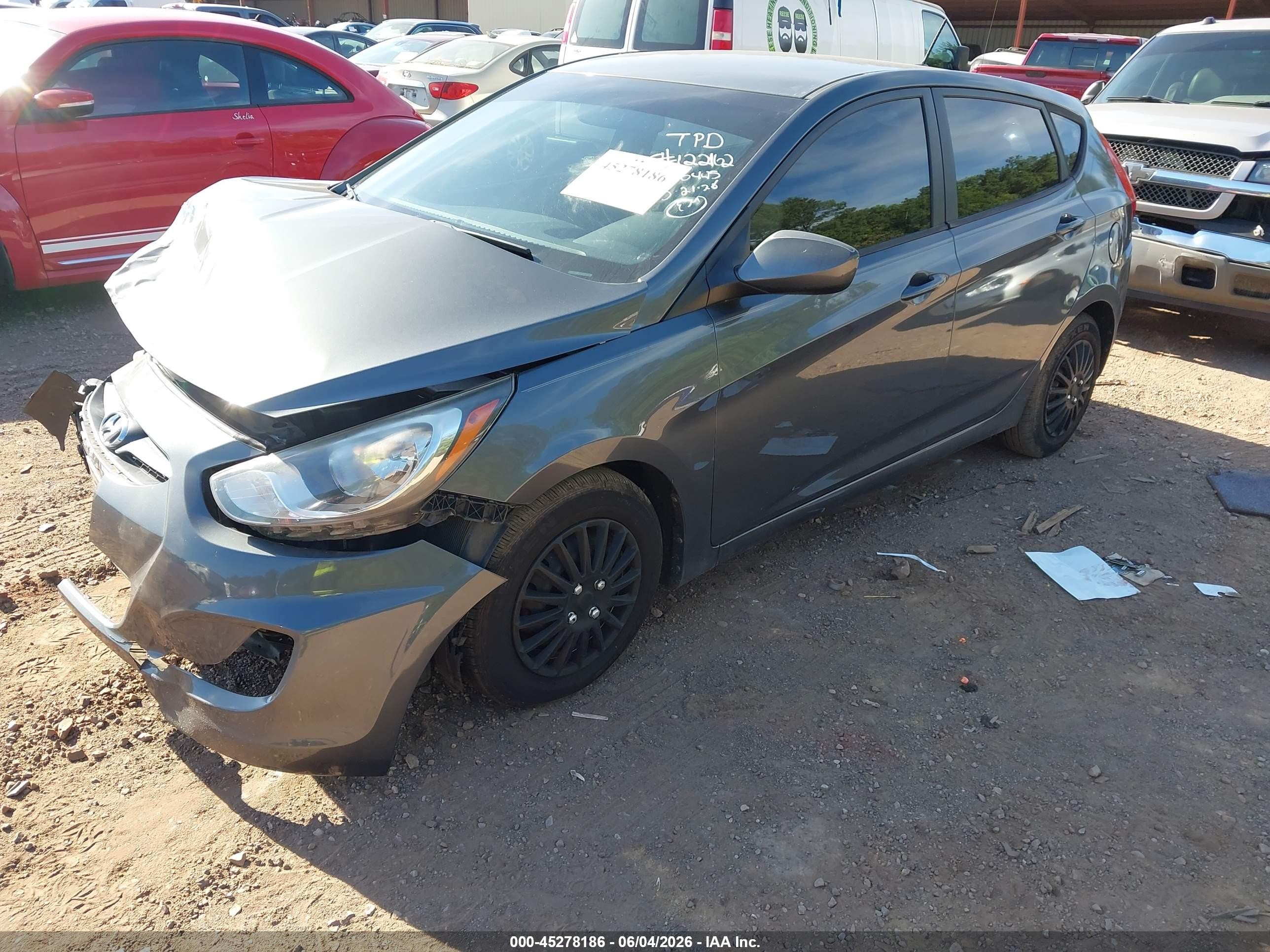 2012 Hyundai Accent Gs Black vin: KMHCT5AE7CU046445