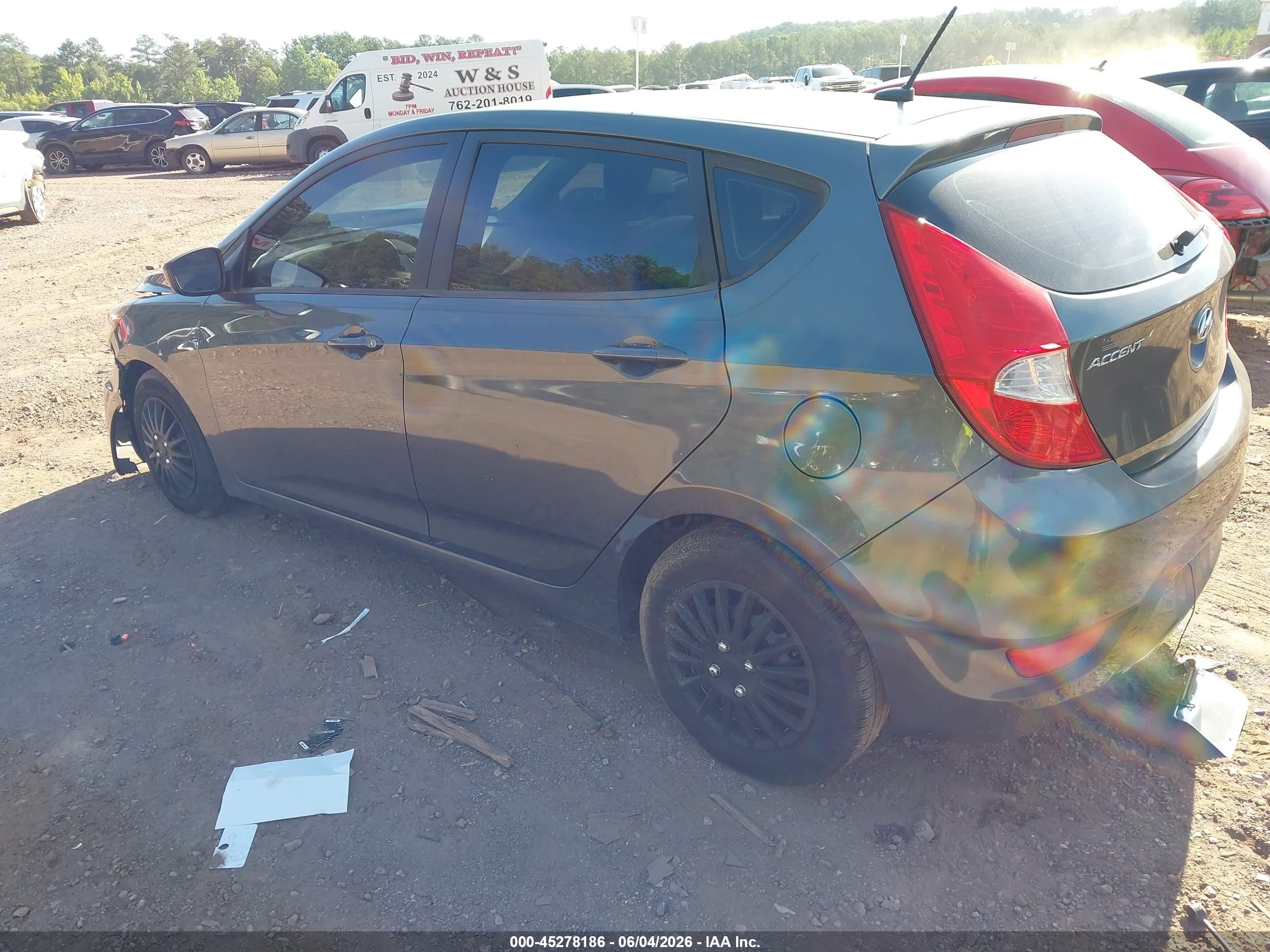 2012 Hyundai Accent Gs Black vin: KMHCT5AE7CU046445