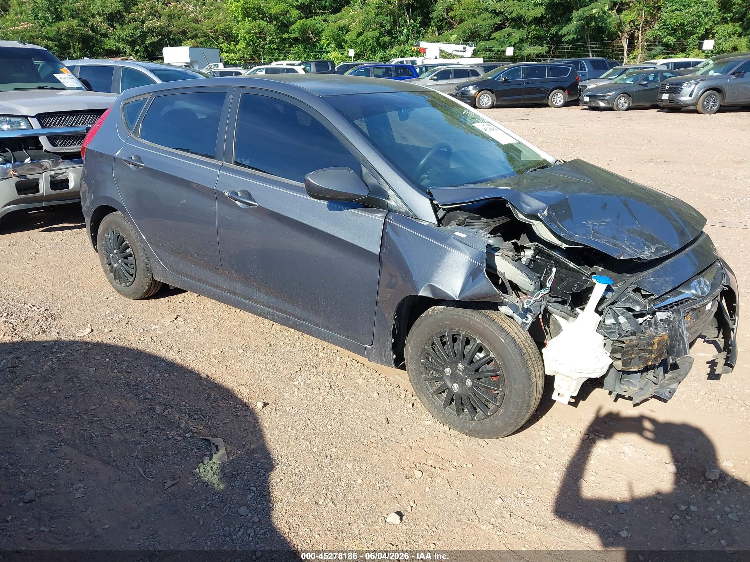 2012 Hyundai Accent Gs Black vin: KMHCT5AE7CU046445