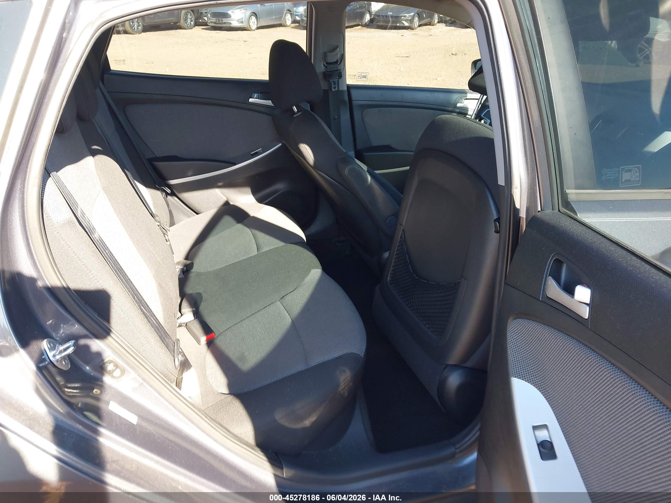 2012 Hyundai Accent Gs Black vin: KMHCT5AE7CU046445