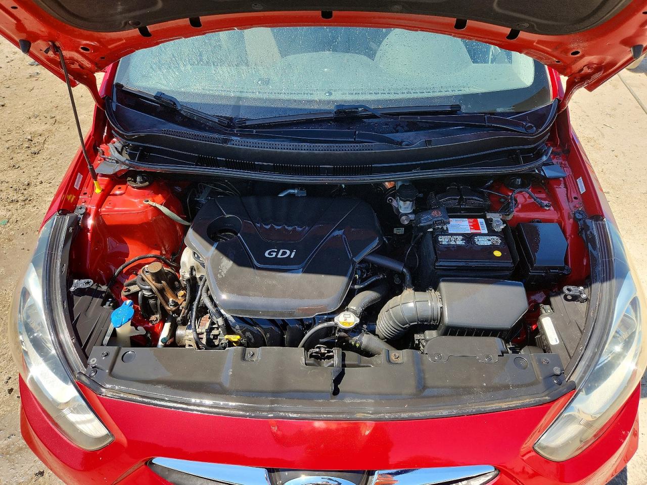 2013 Hyundai Accent Gs Red vin: KMHCT5AE7DU093184