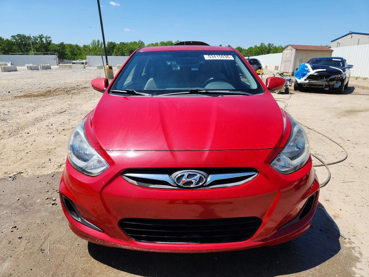 2013 Hyundai Accent Gs Red vin: KMHCT5AE7DU093184