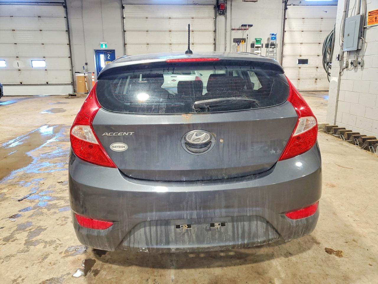 2013 Hyundai Accent Gls Gray vin: KMHCT5AE7DU096943