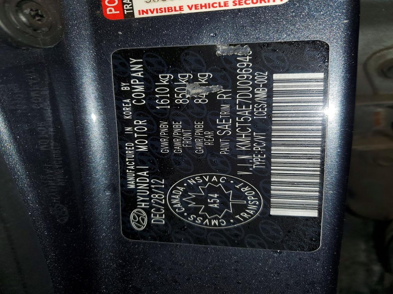 2013 Hyundai Accent Gls Gray vin: KMHCT5AE7DU096943