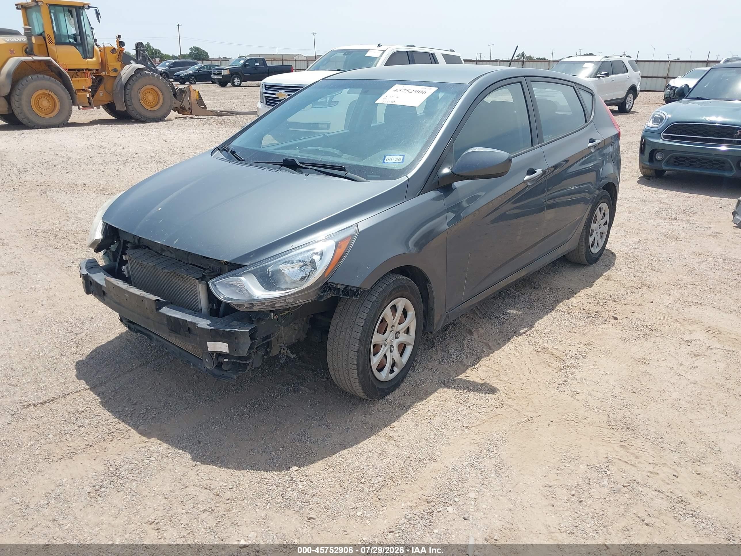 2013 Hyundai Accent Gs Серый vin: KMHCT5AE7DU100389