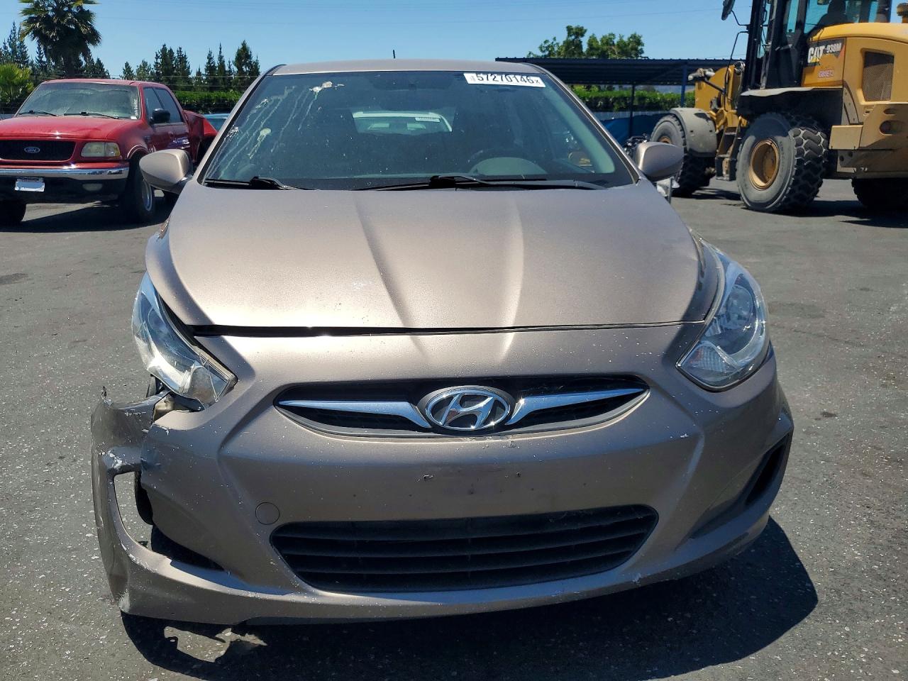 2013 Hyundai Accent Gs Tan vin: KMHCT5AE7DU117080