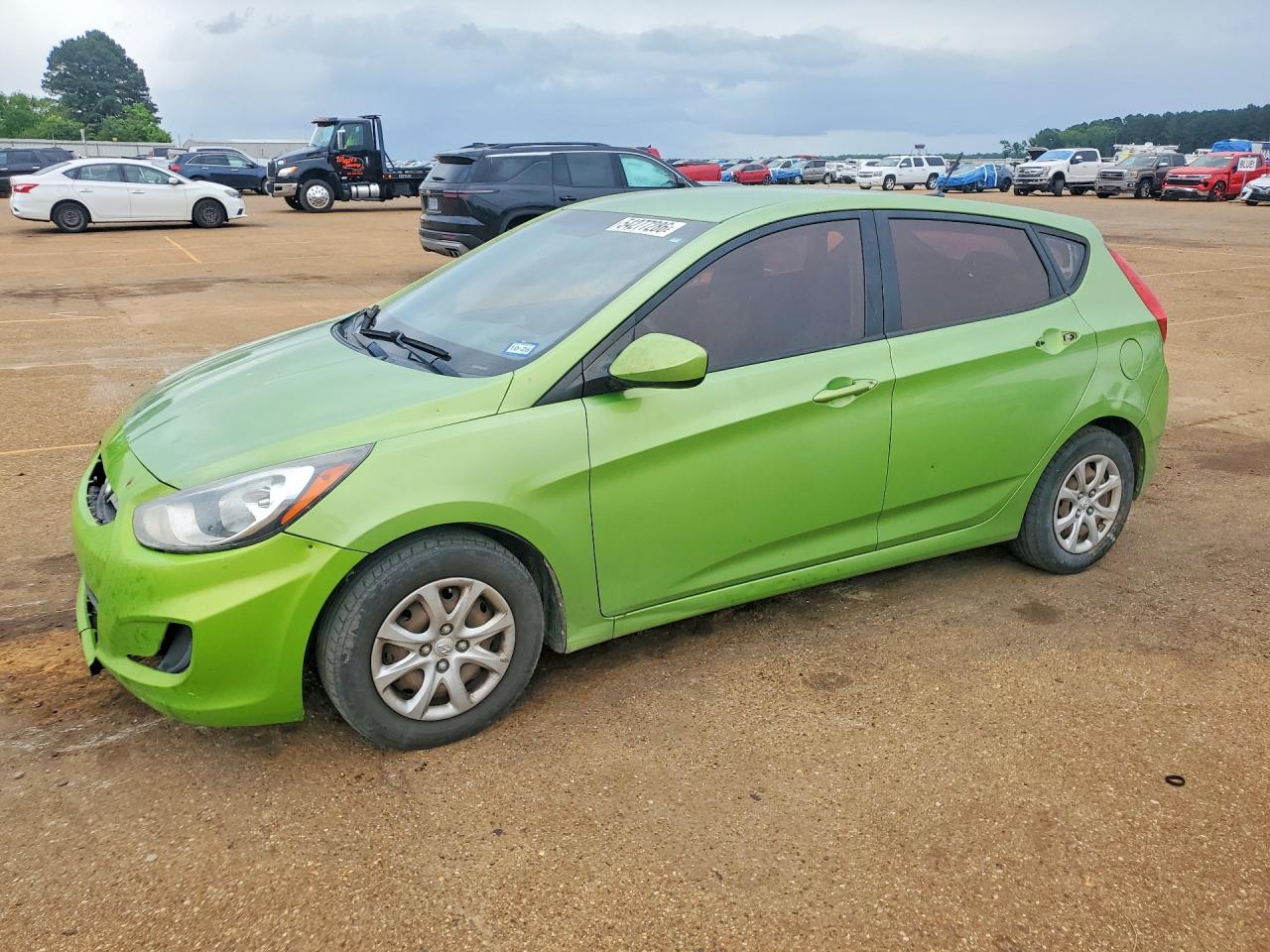 2013 Hyundai Accent Gs Green vin: KMHCT5AE7DU129326