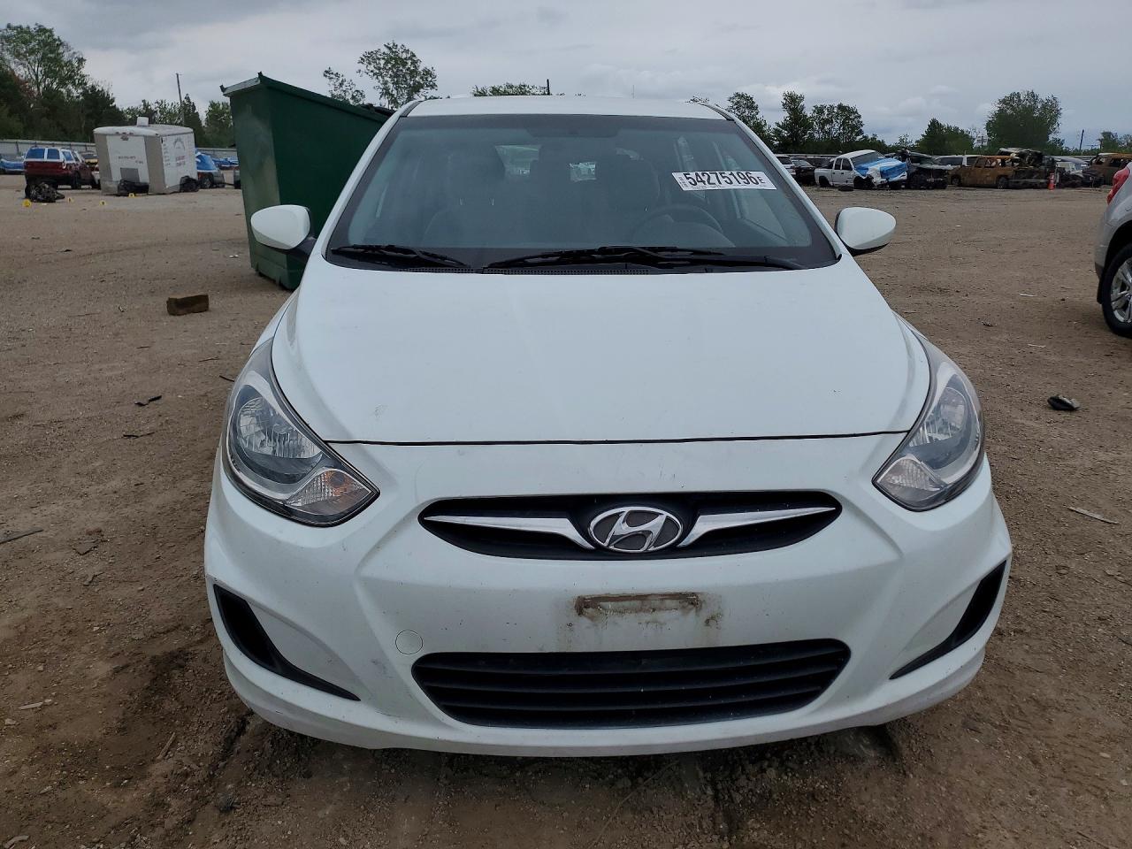2013 Hyundai Accent Gs White vin: KMHCT5AE7DU136678