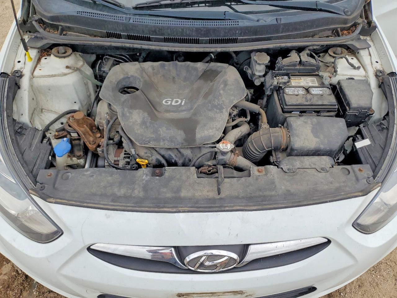 2013 Hyundai Accent Gs White vin: KMHCT5AE7DU136678