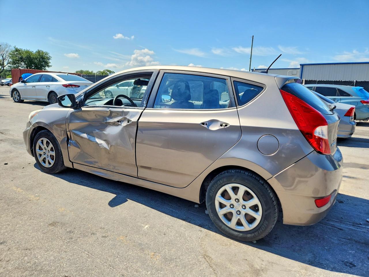 2014 Hyundai Accent Gs Gray vin: KMHCT5AE7EU141171