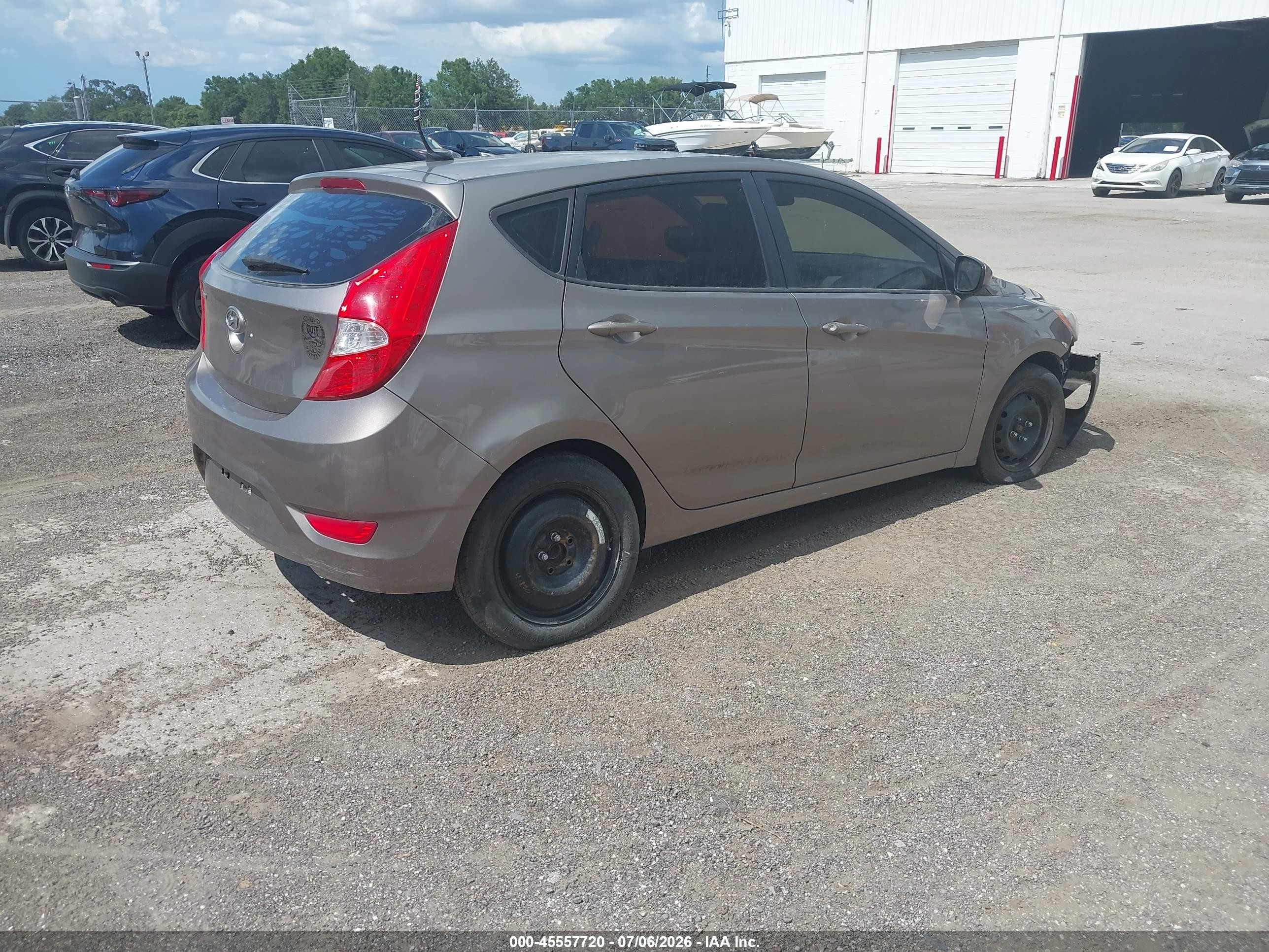 2014 Hyundai Accent Gs Gray vin: KMHCT5AE7EU145804
