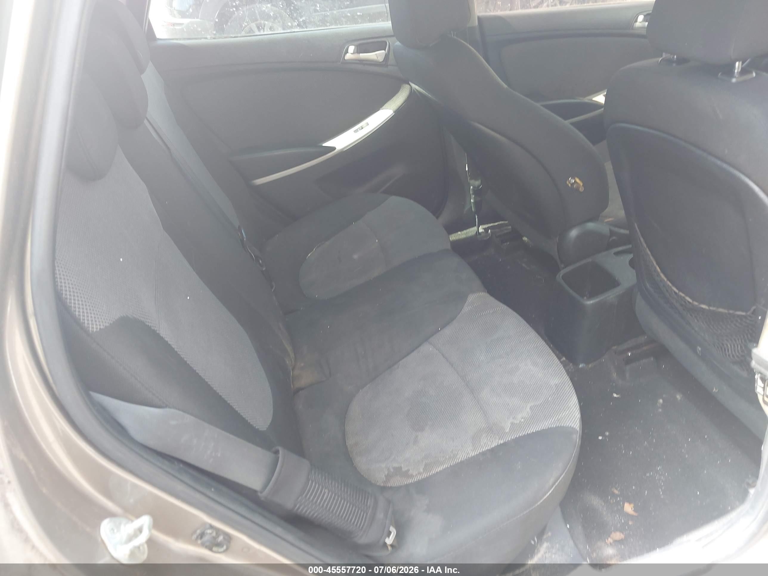 2014 Hyundai Accent Gs Gray vin: KMHCT5AE7EU145804