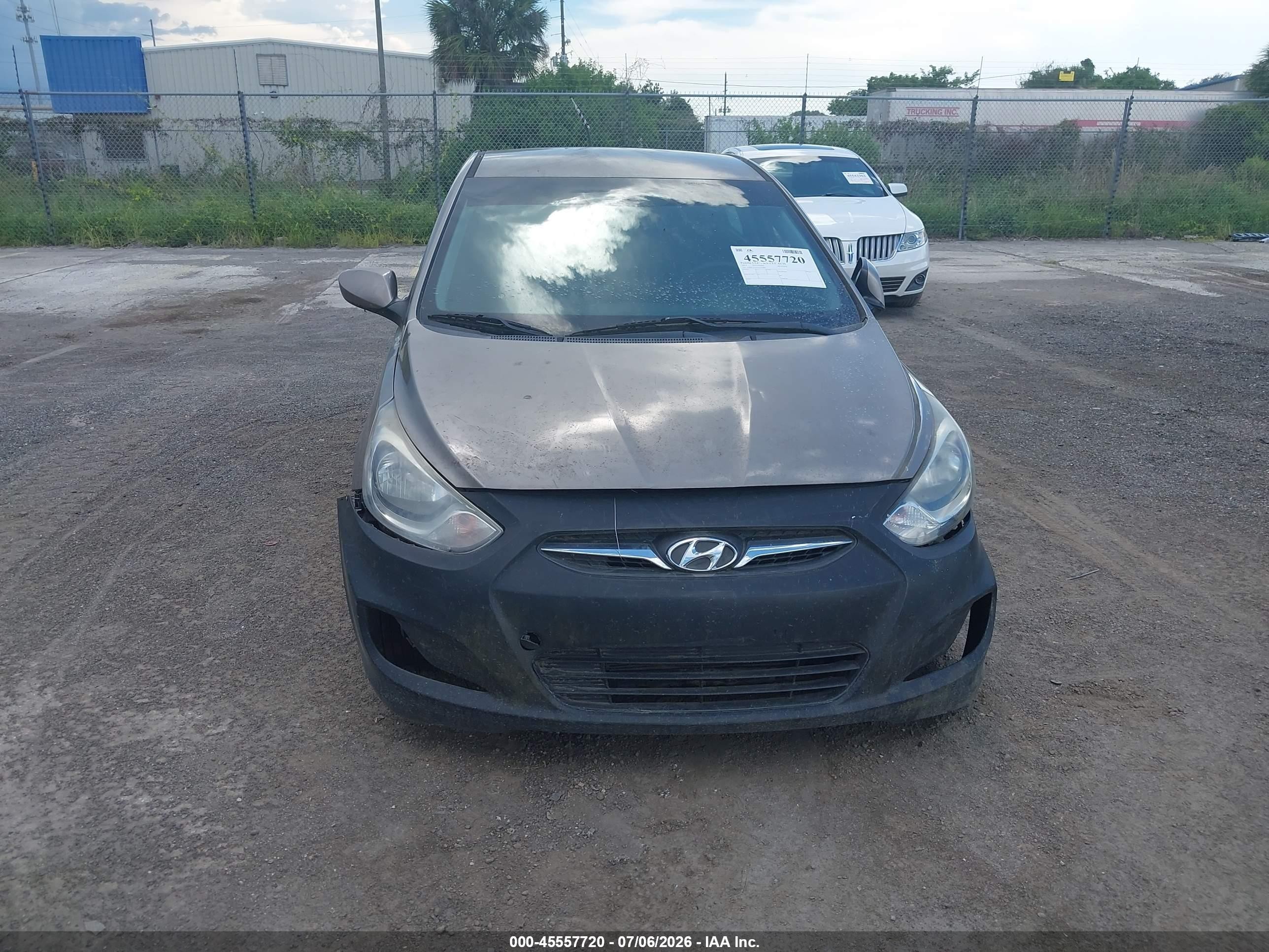 2014 Hyundai Accent Gs Gray vin: KMHCT5AE7EU145804