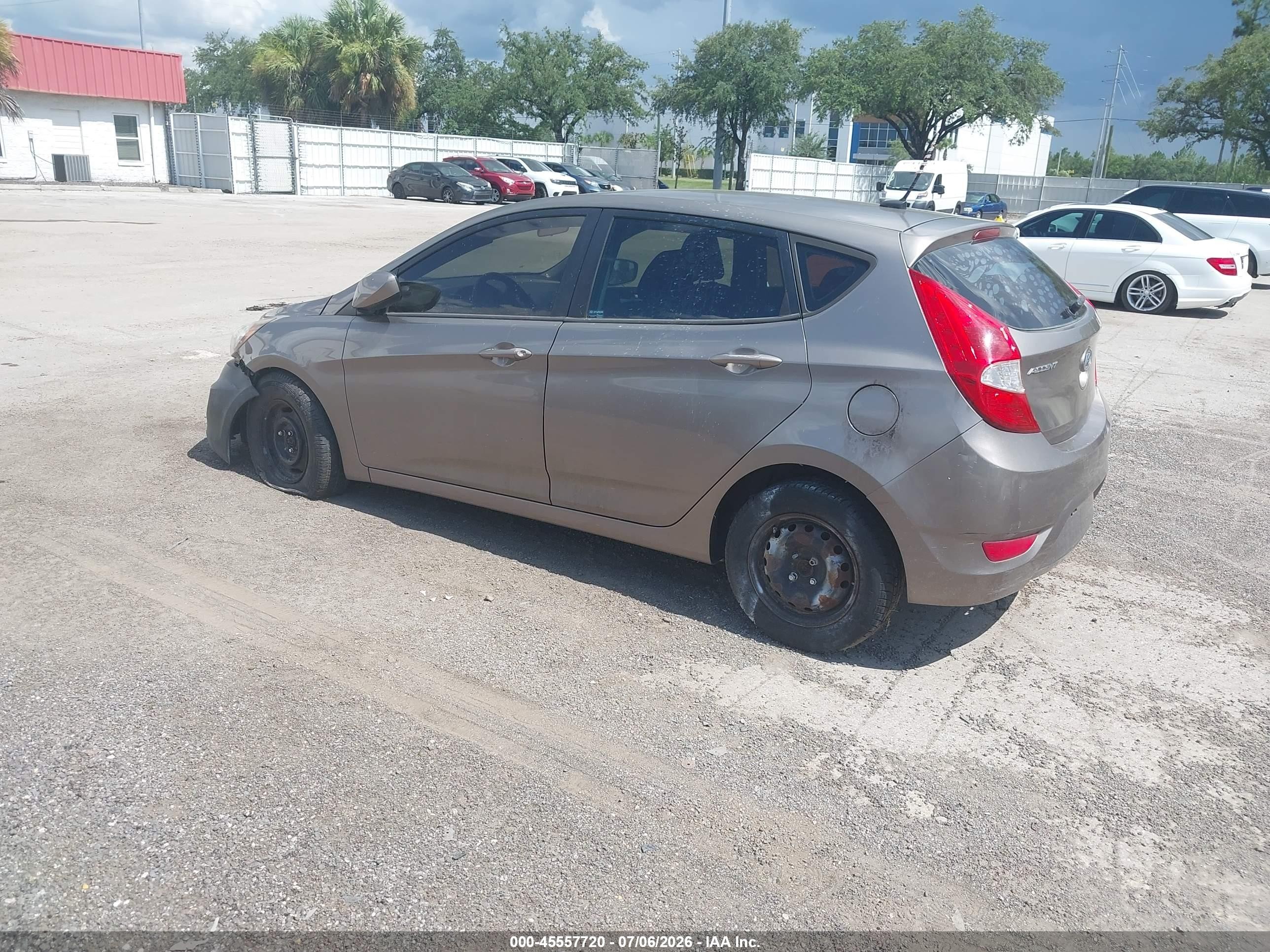 2014 Hyundai Accent Gs Gray vin: KMHCT5AE7EU145804