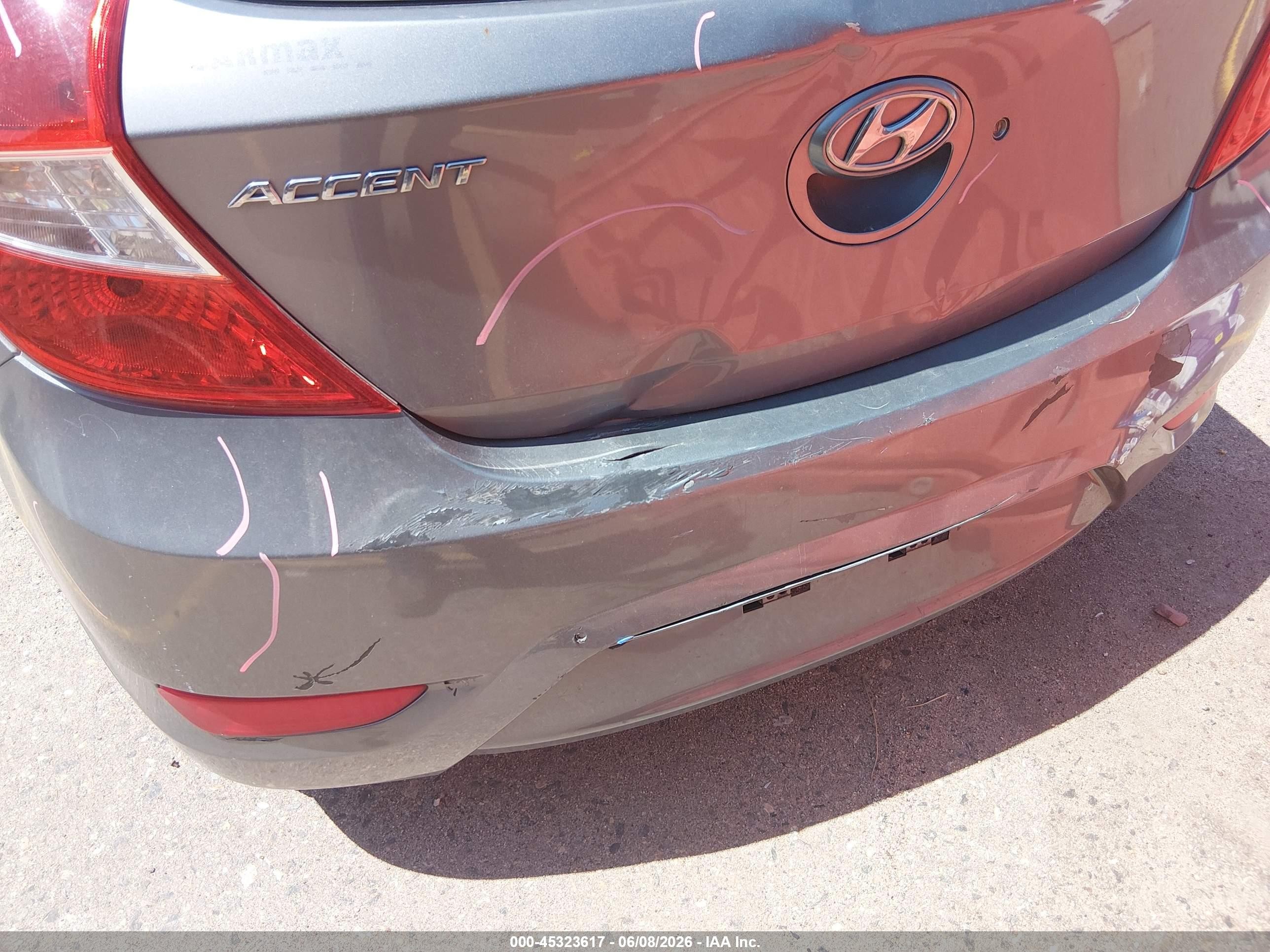 2014 Hyundai Accent Gs Серый vin: KMHCT5AE7EU171514