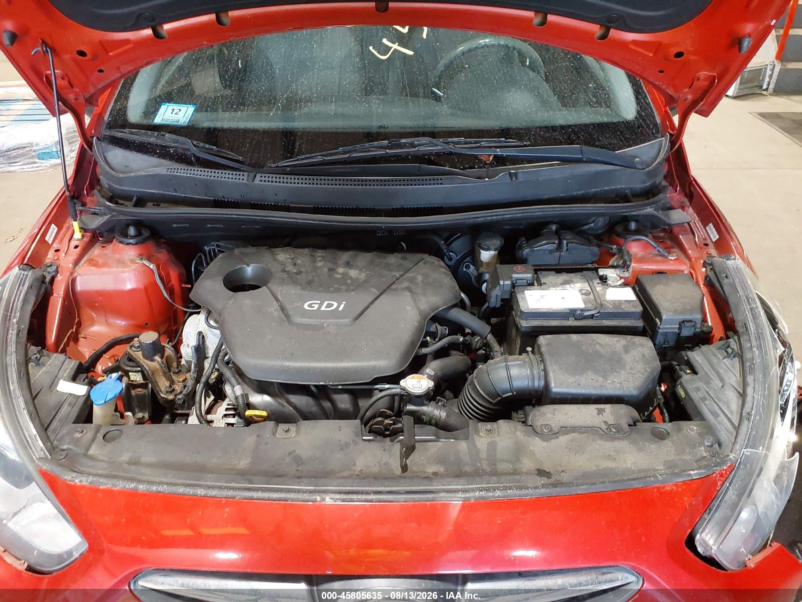 2014 Hyundai Accent Gs Красный vin: KMHCT5AE7EU172274