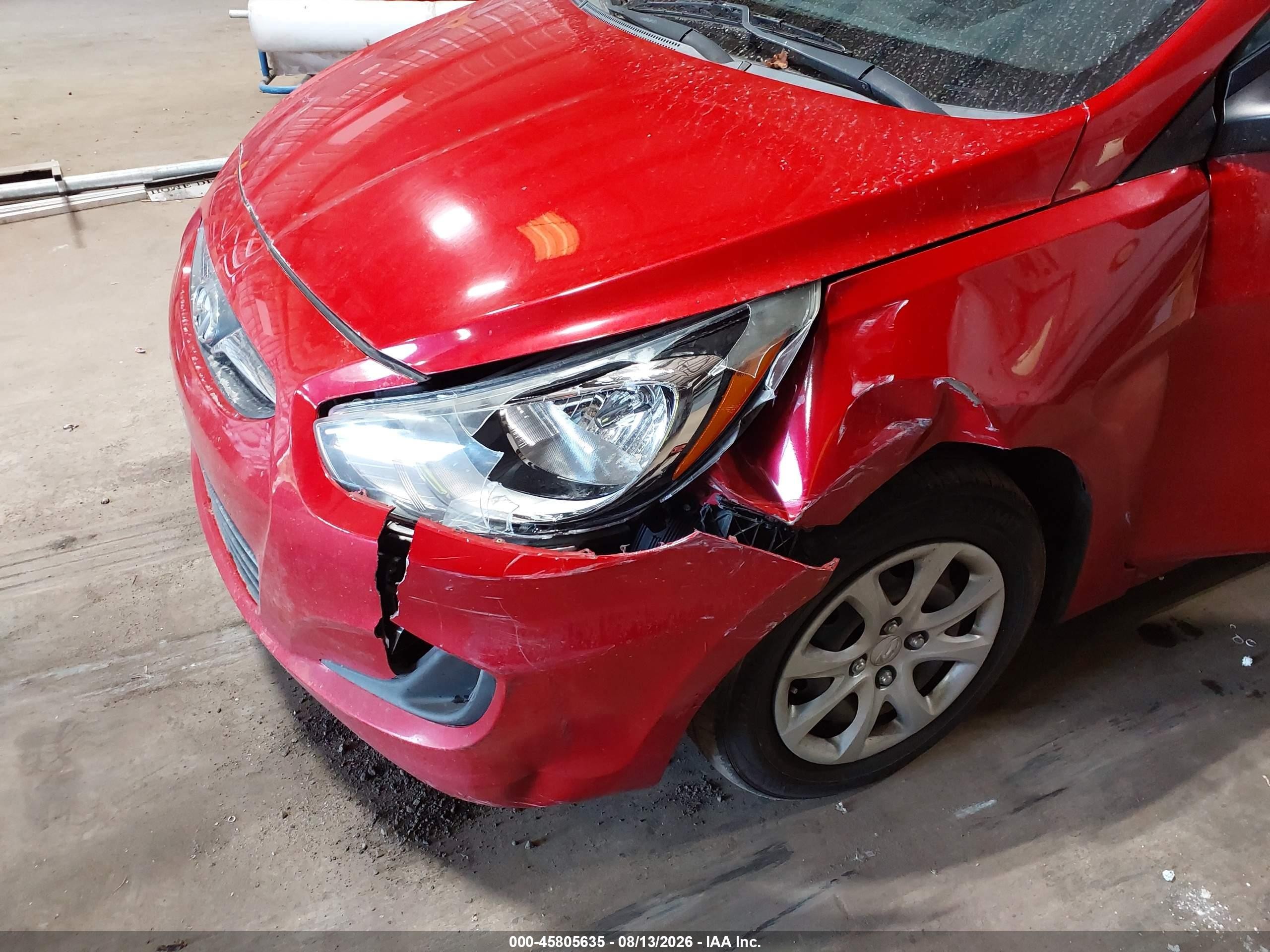 2014 Hyundai Accent Gs Красный vin: KMHCT5AE7EU172274
