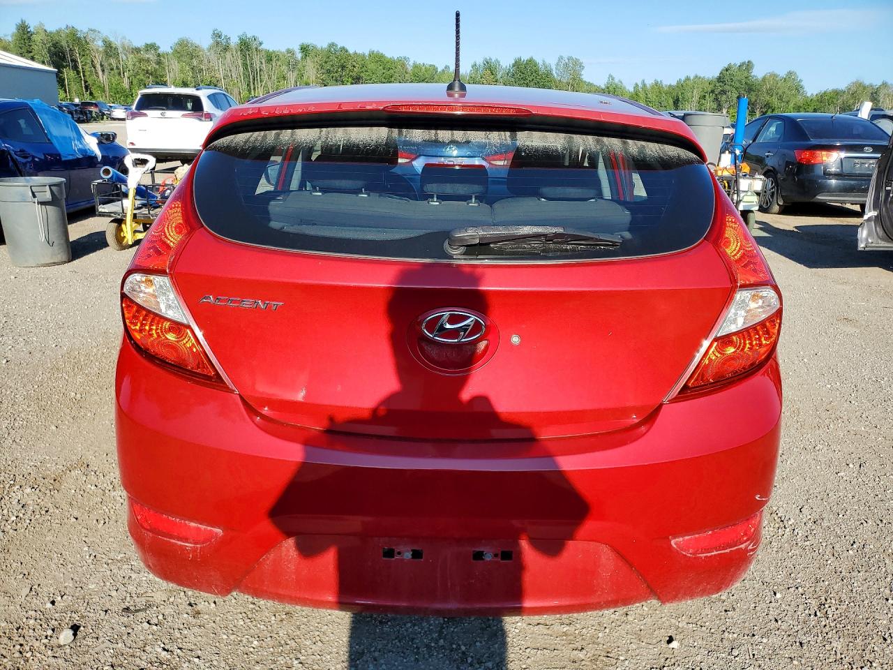 2014 Hyundai Accent Gs Red vin: KMHCT5AE7EU172789