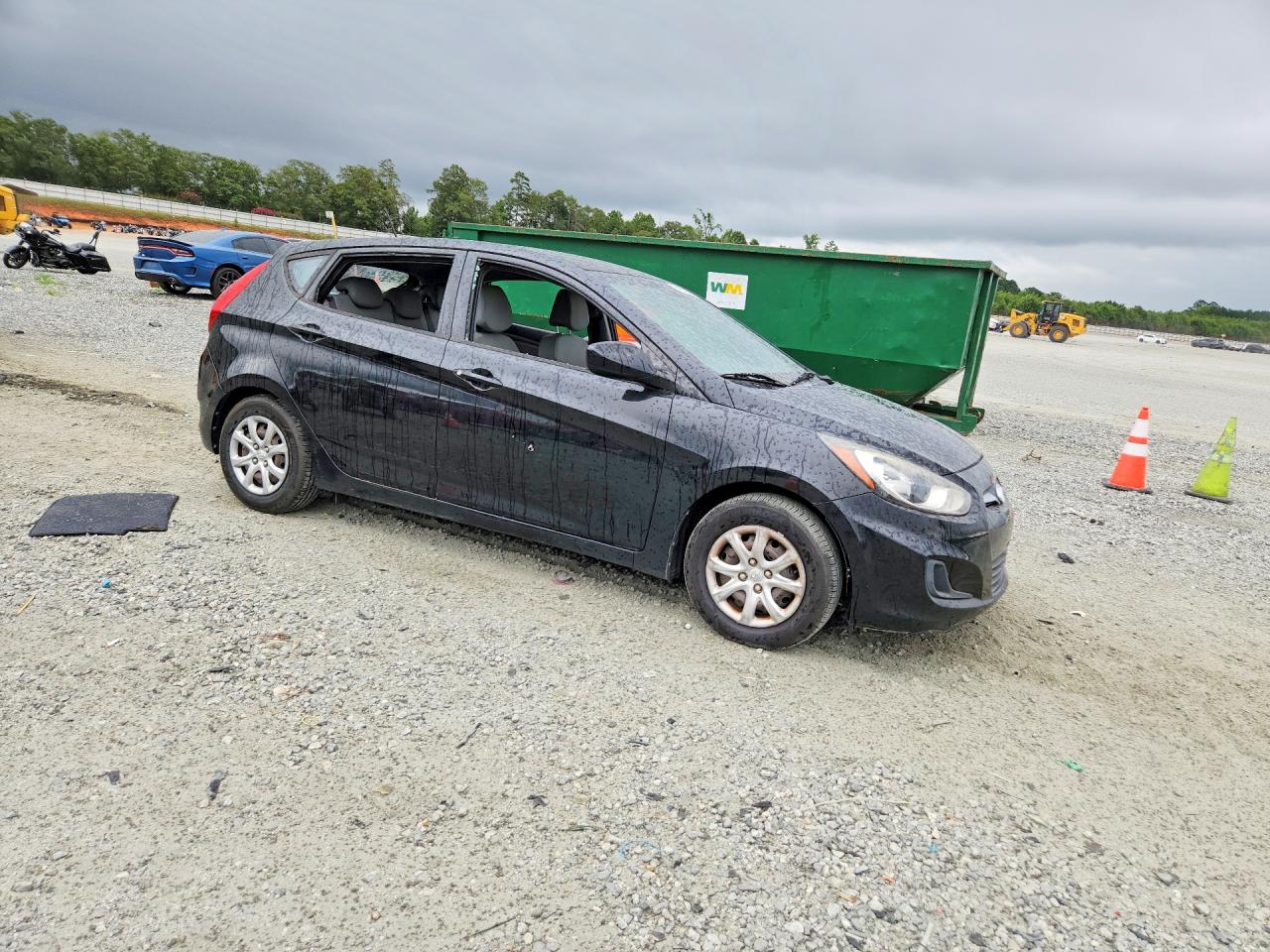 2014 Hyundai Accent Gs Черный vin: KMHCT5AE7EU174008